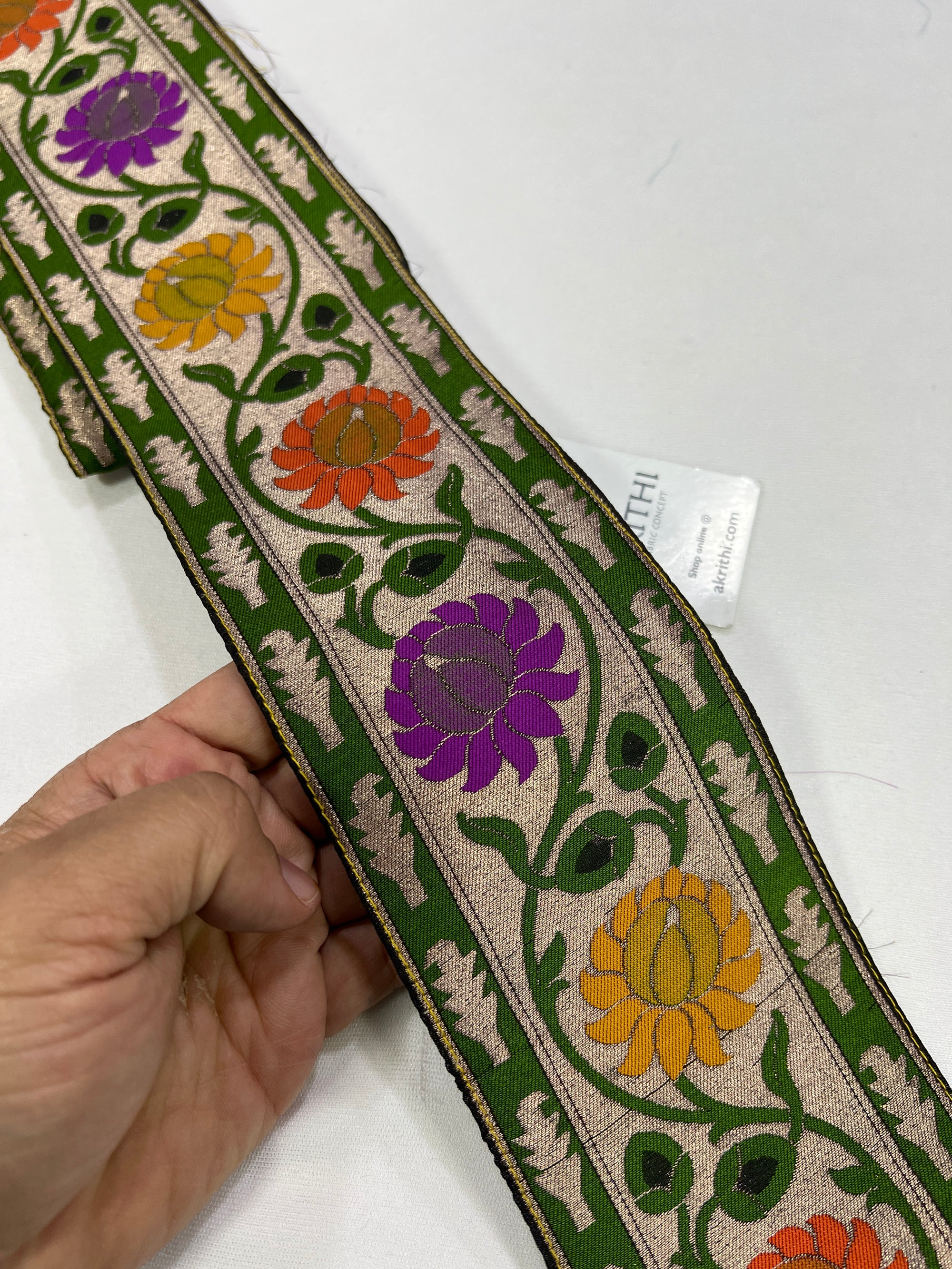 Handloom Banarasi lace 9 metres roll