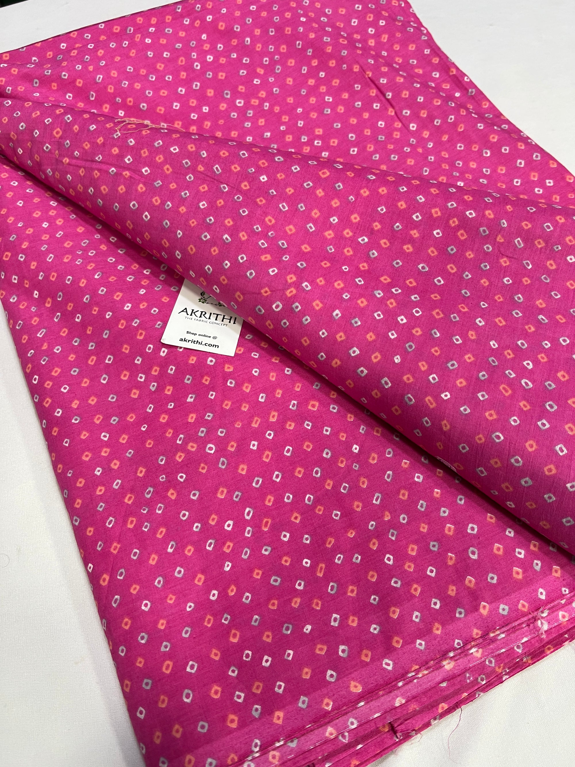 Printed pure cotton fabric