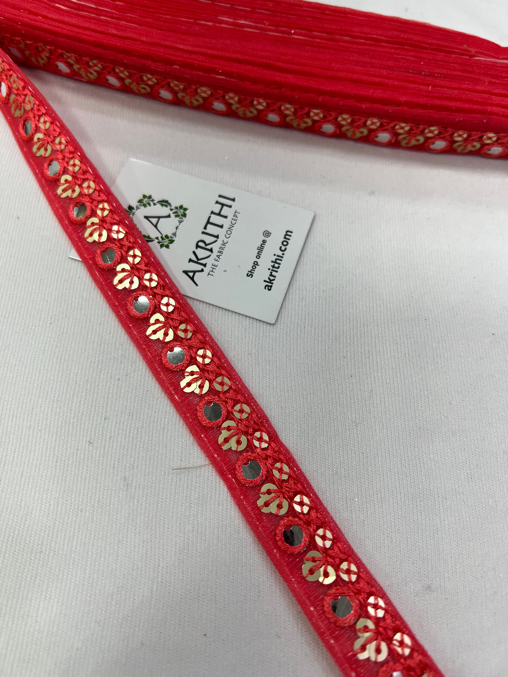 Embroidered lace 9 metres roll
