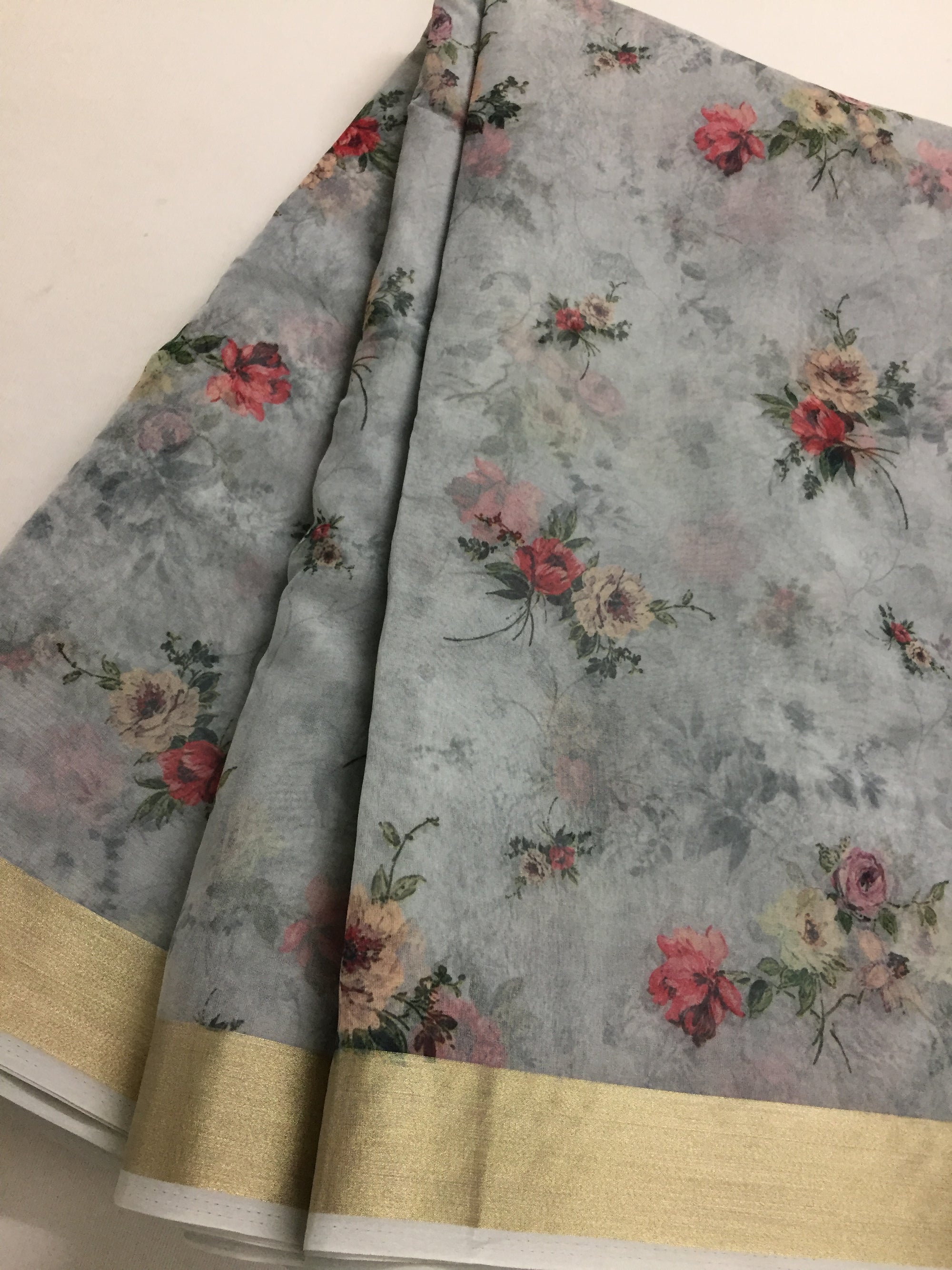 Printed organza fabric