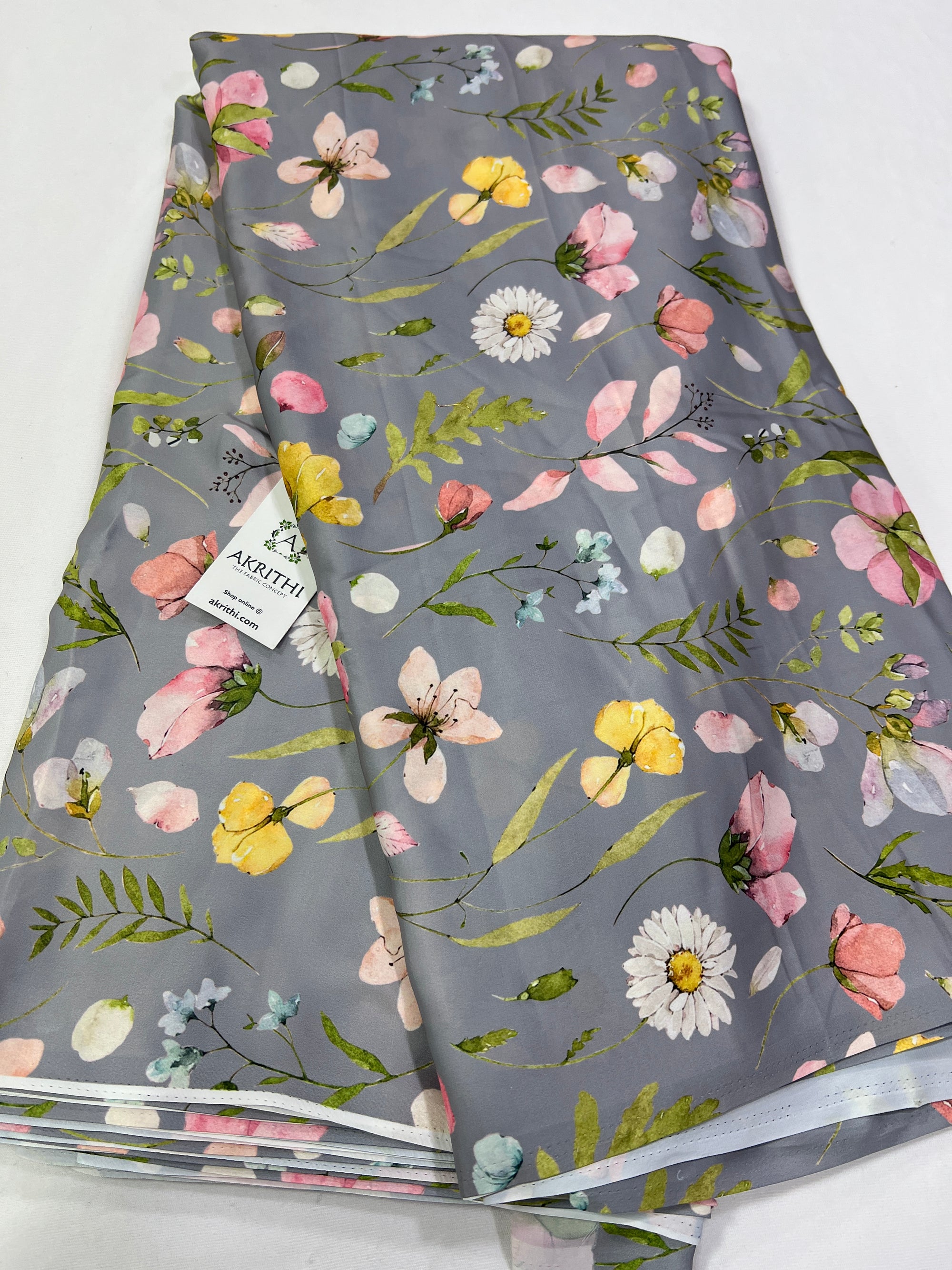 Digital printed modal satin fabric