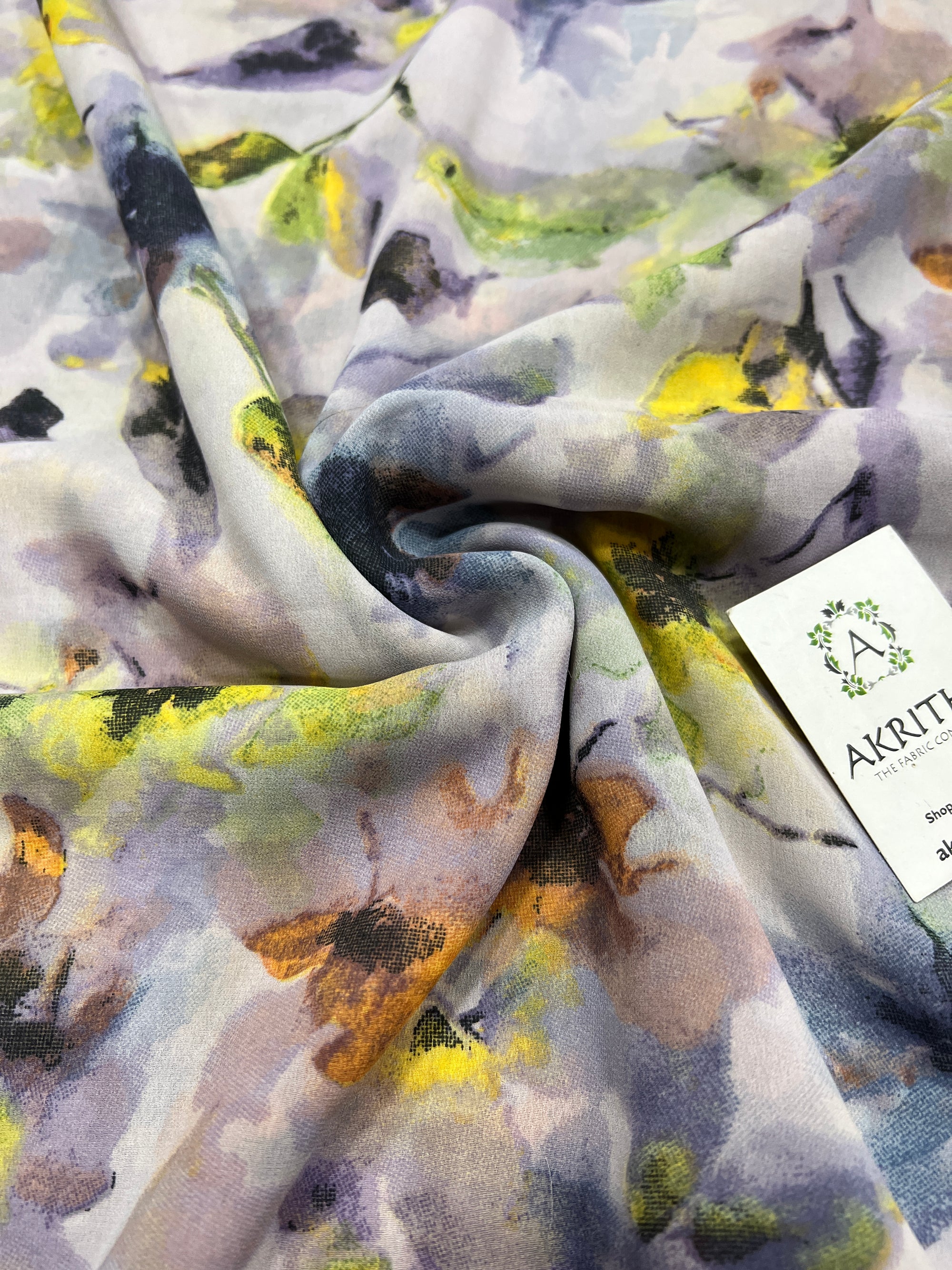 Floral printed georgette fabric