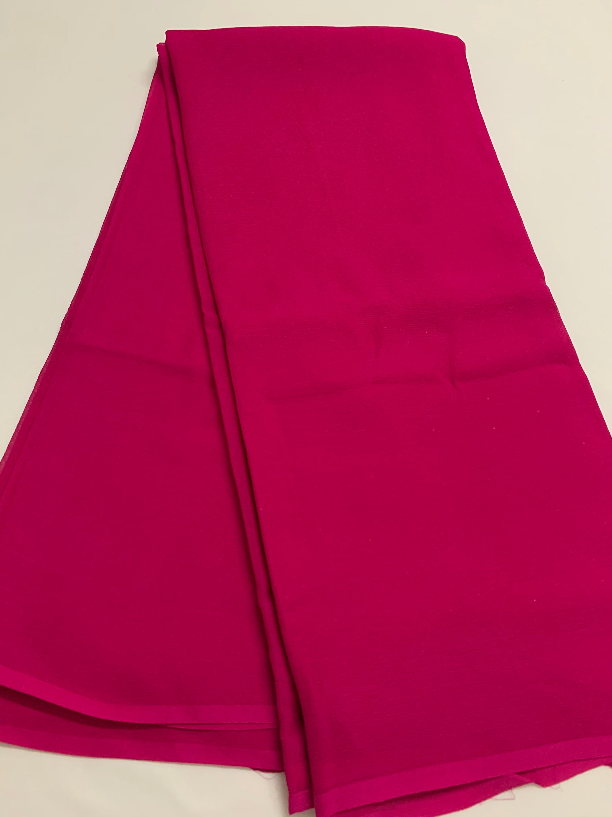 PLATINUM PURE SILK CHIFFON SAREE