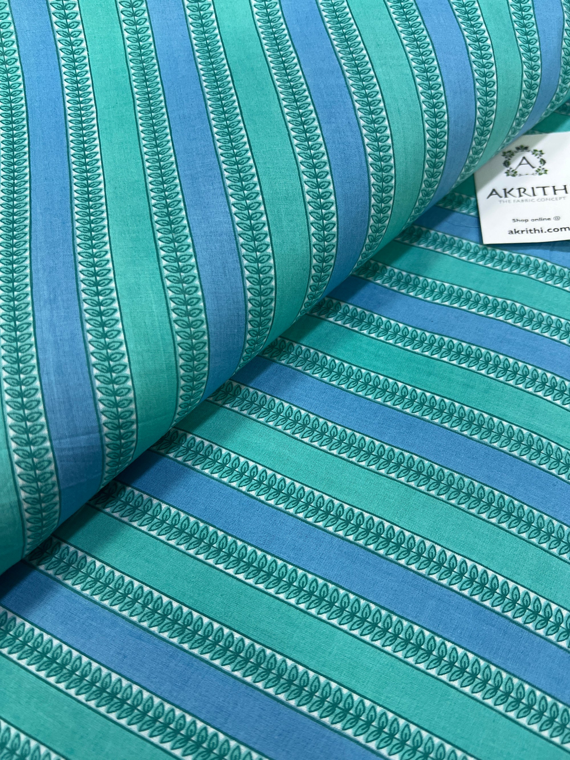 Printed pure cotton fabric