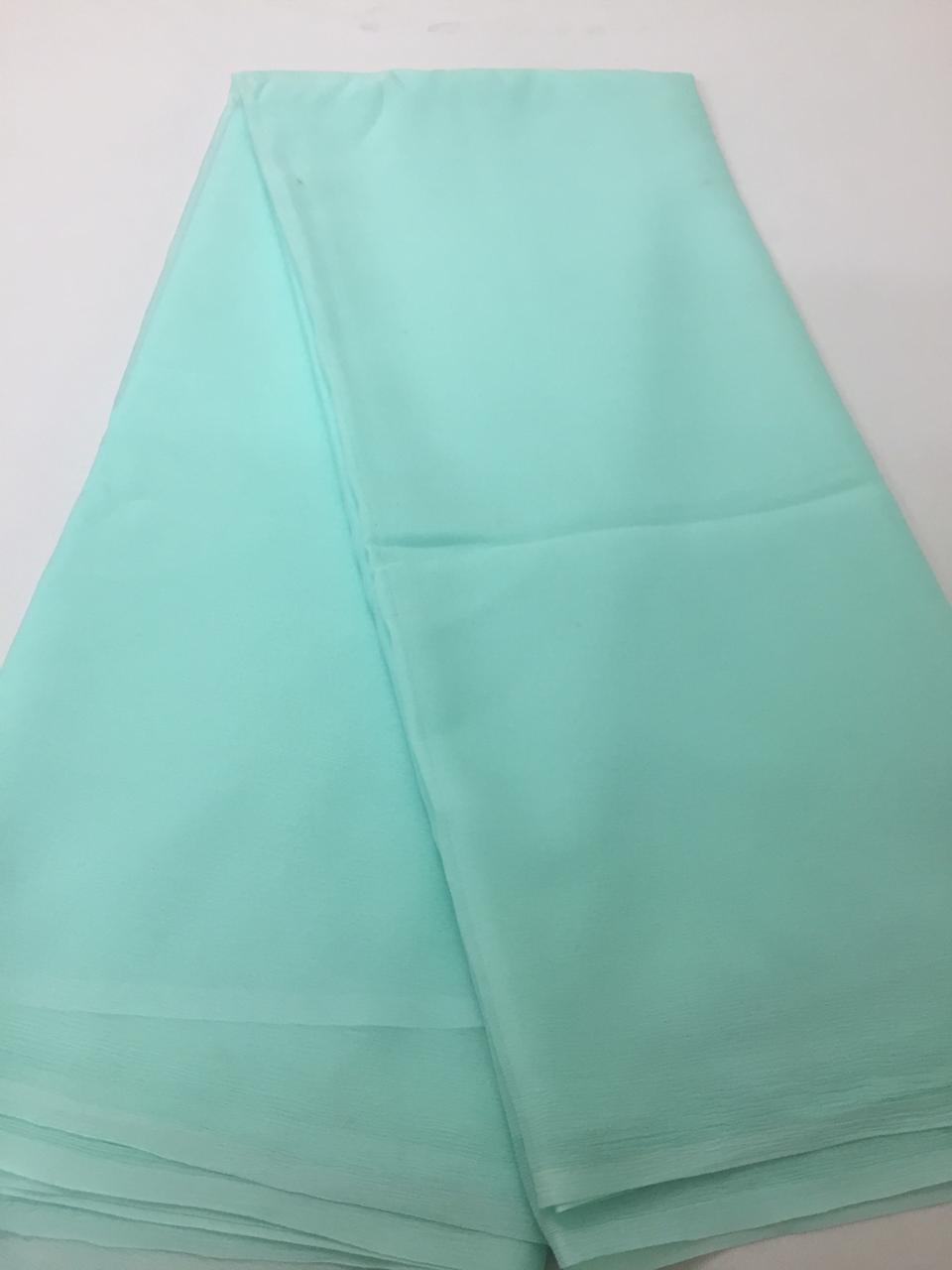 PLATINUM PURE SILK CHIFFON SAREE