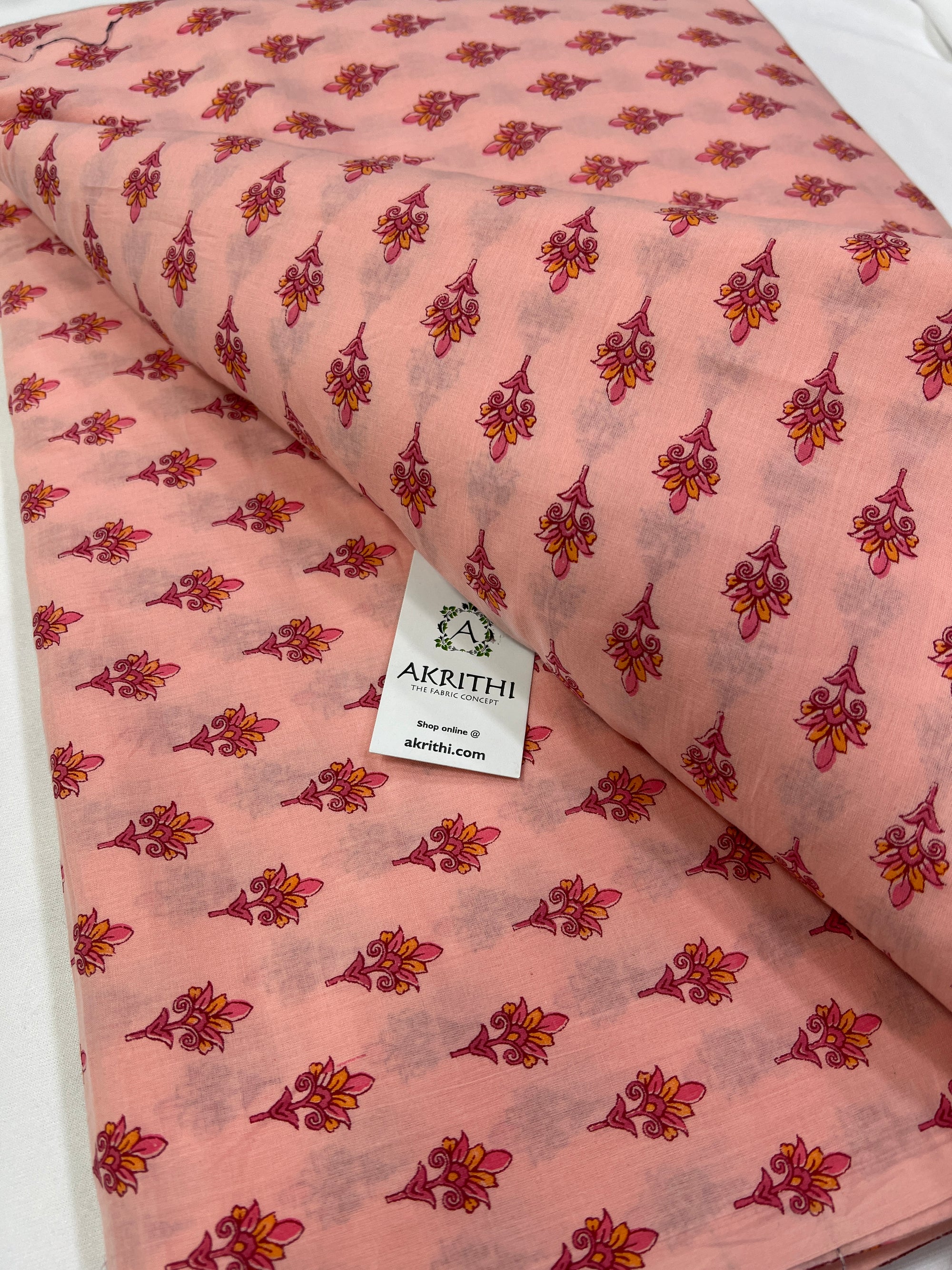 Printed pure cotton fabric