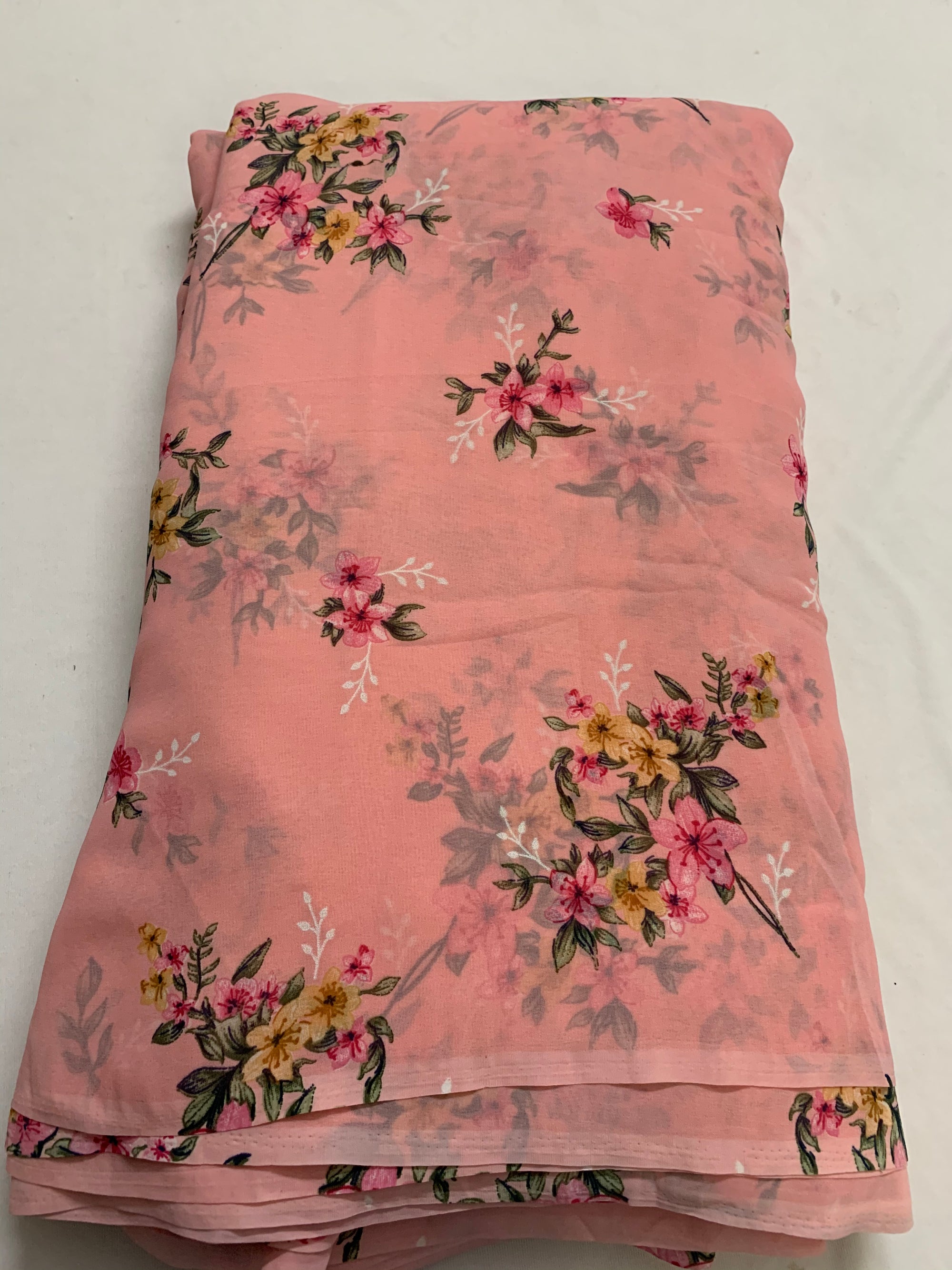 Digital floral Printed georgette fabric