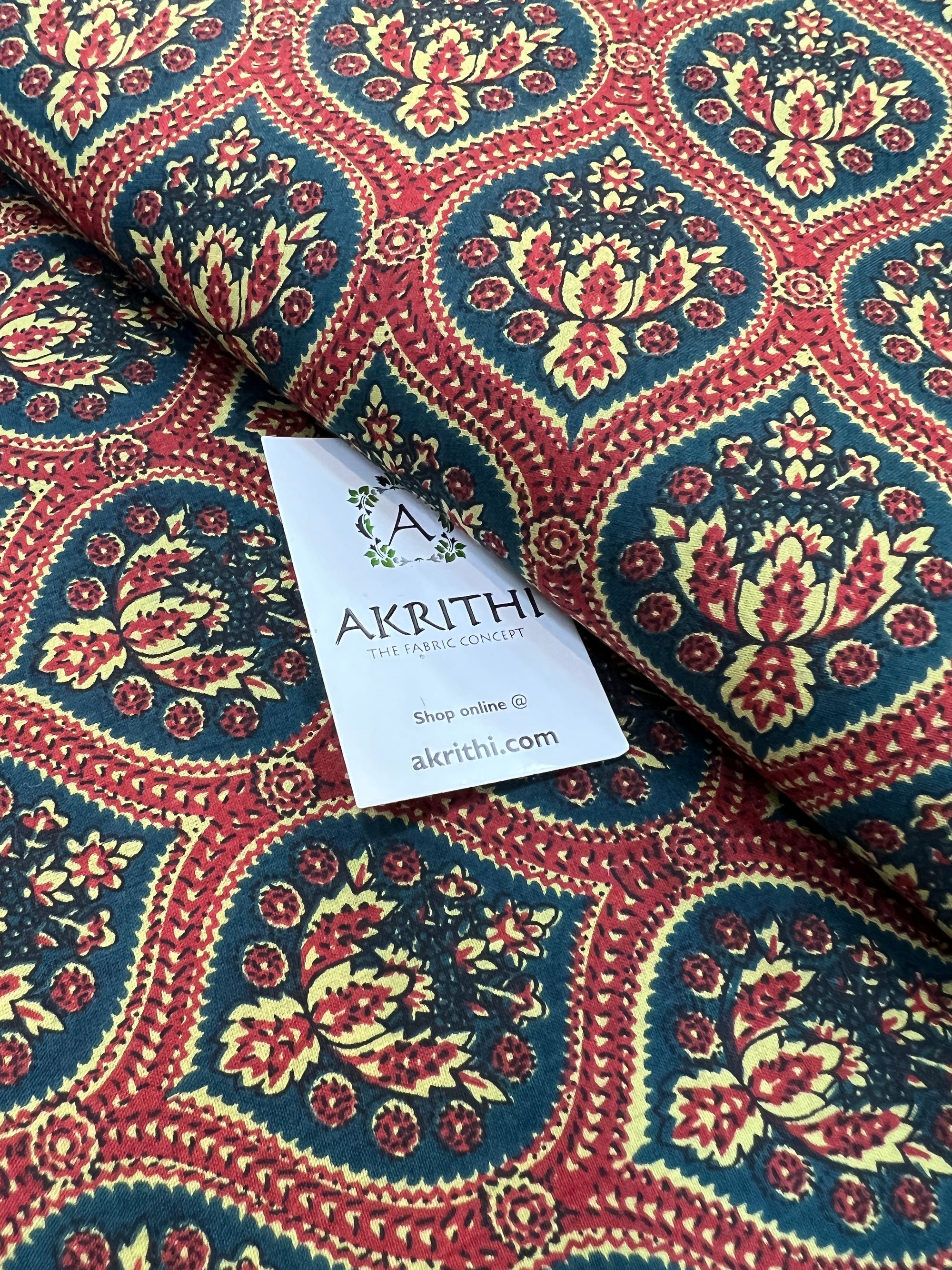 Printed pure cotton fabric