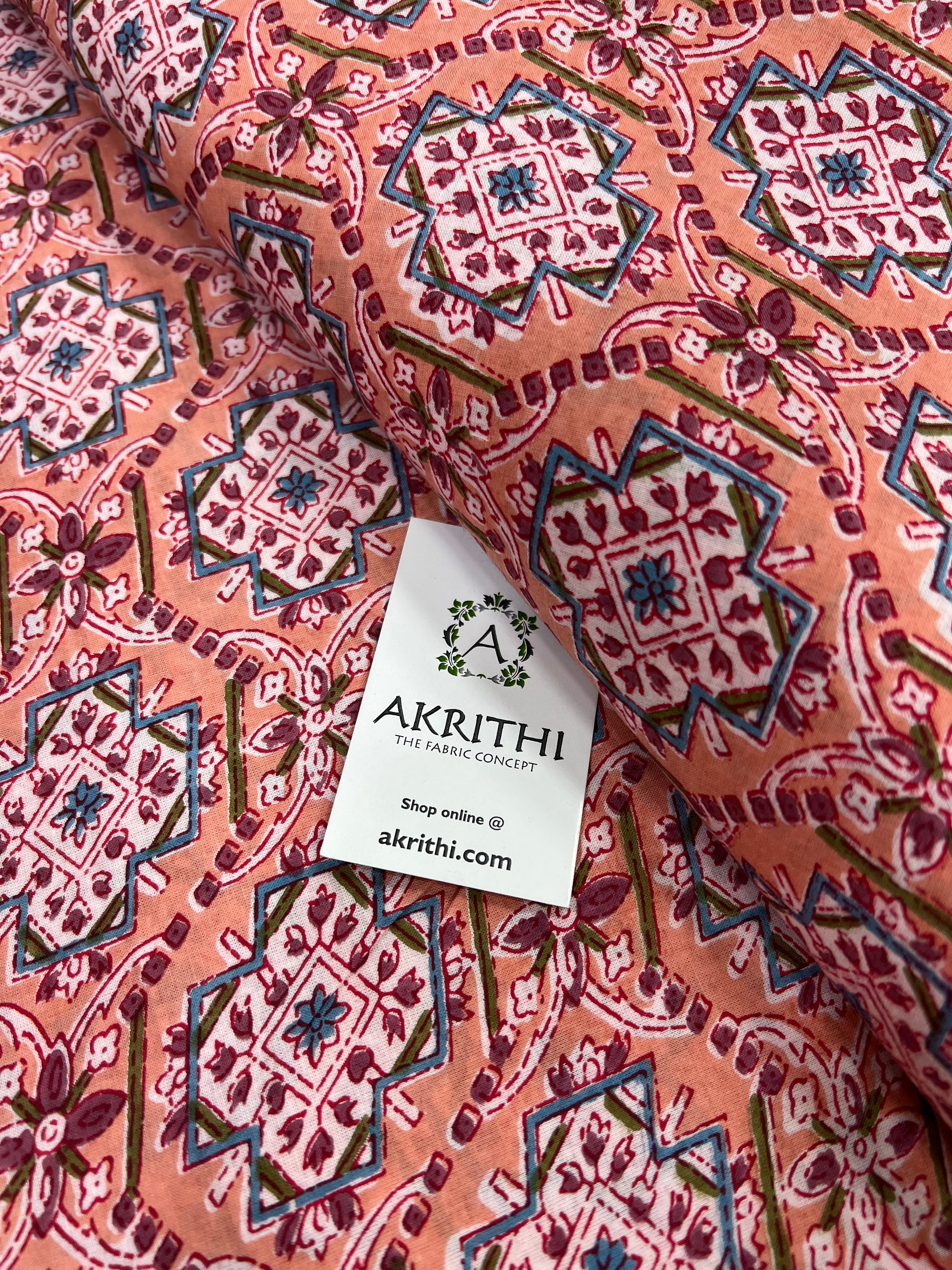 Printed pure cotton fabric
