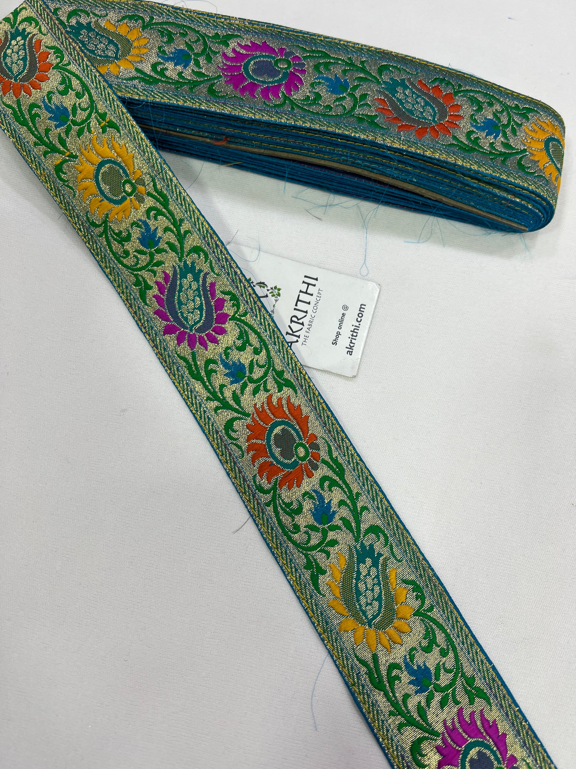 Handloom Banarasi lace 9 metres roll