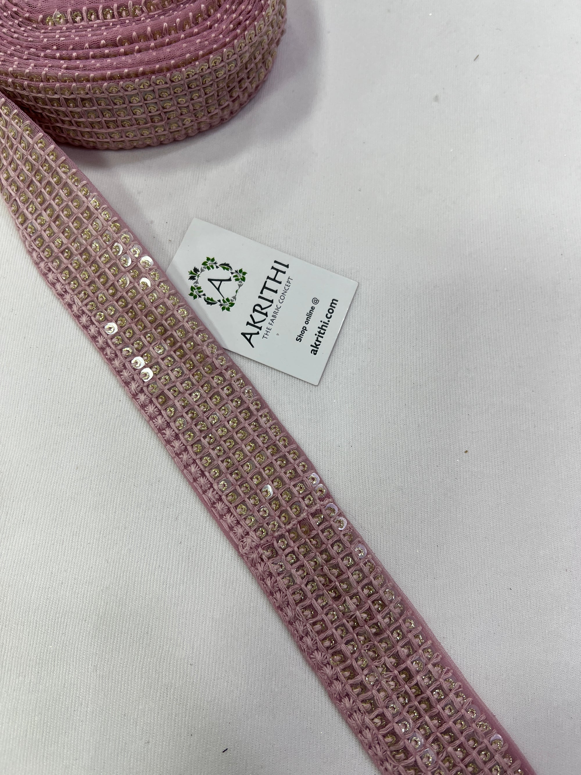 Embroidered lace 9 metres roll