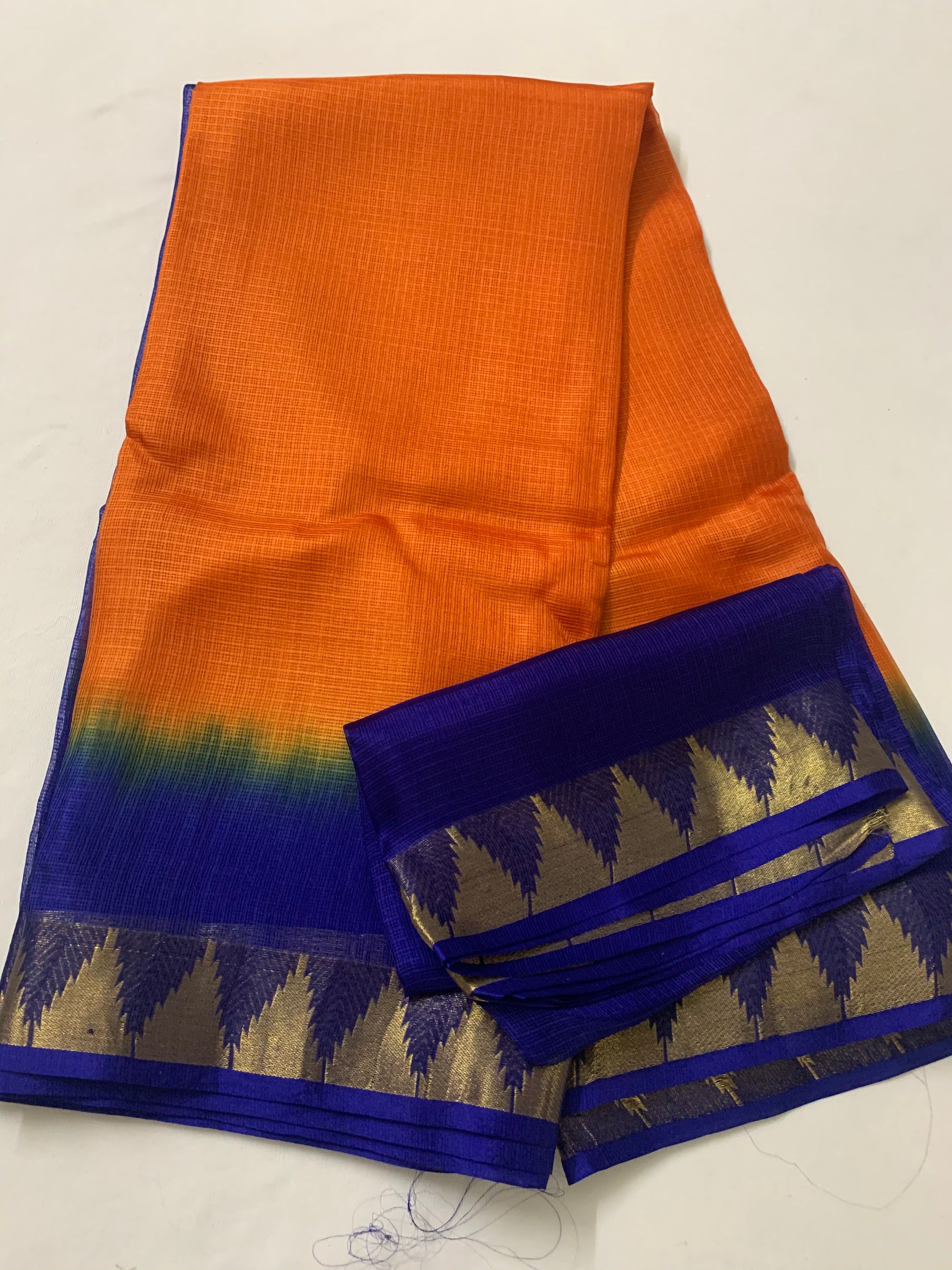 Pure kota silk saree with temple border