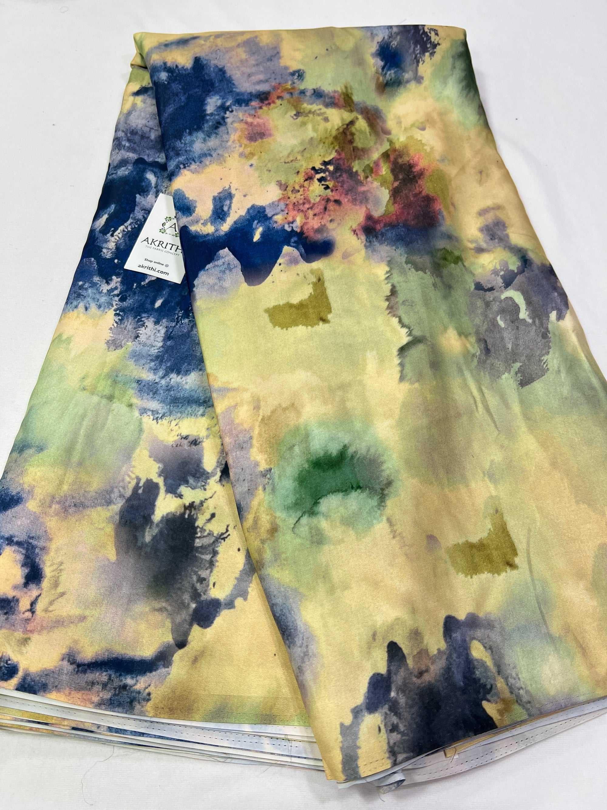 Digital printed modal satin fabric