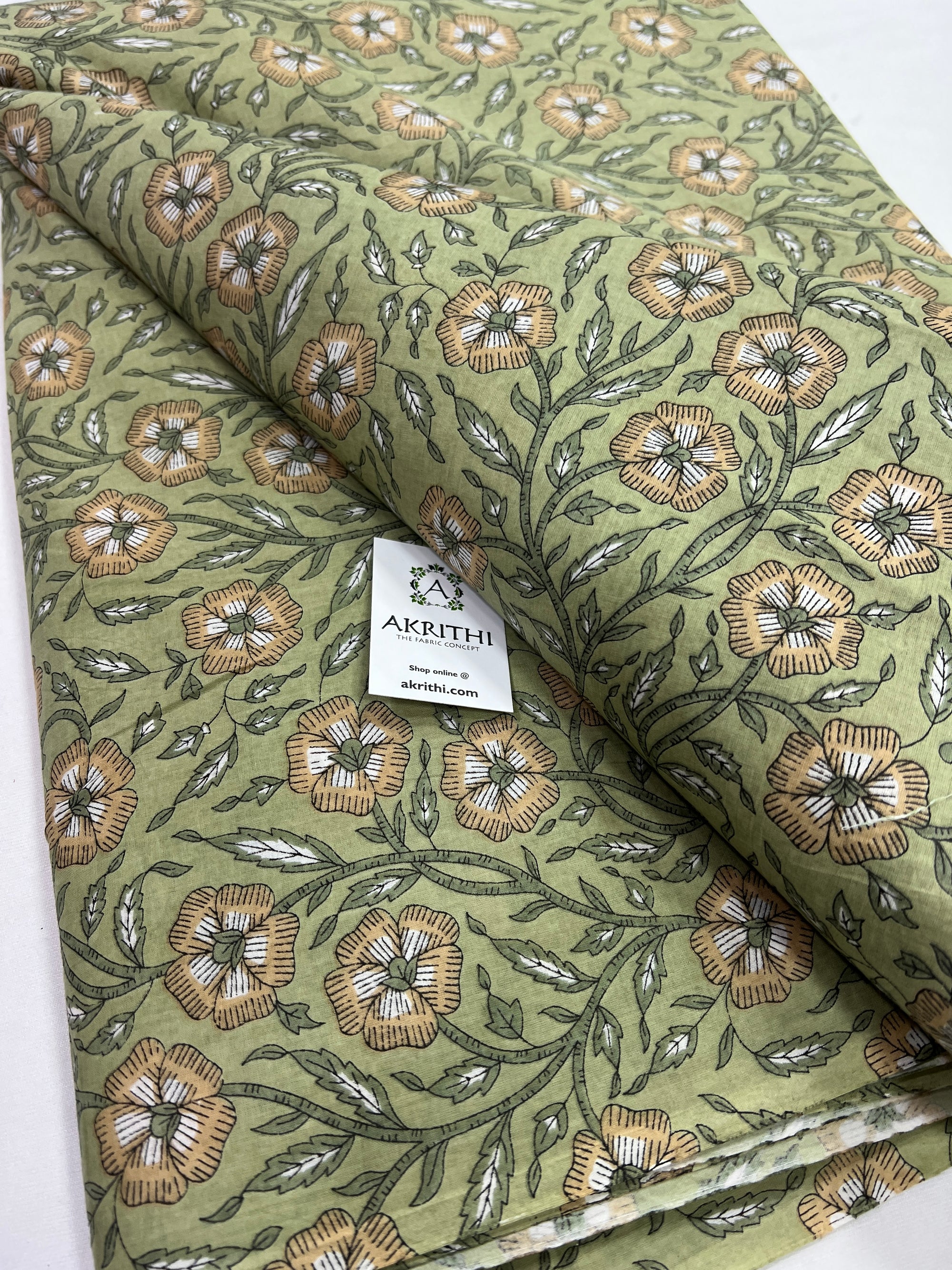 Printed pure cotton fabric