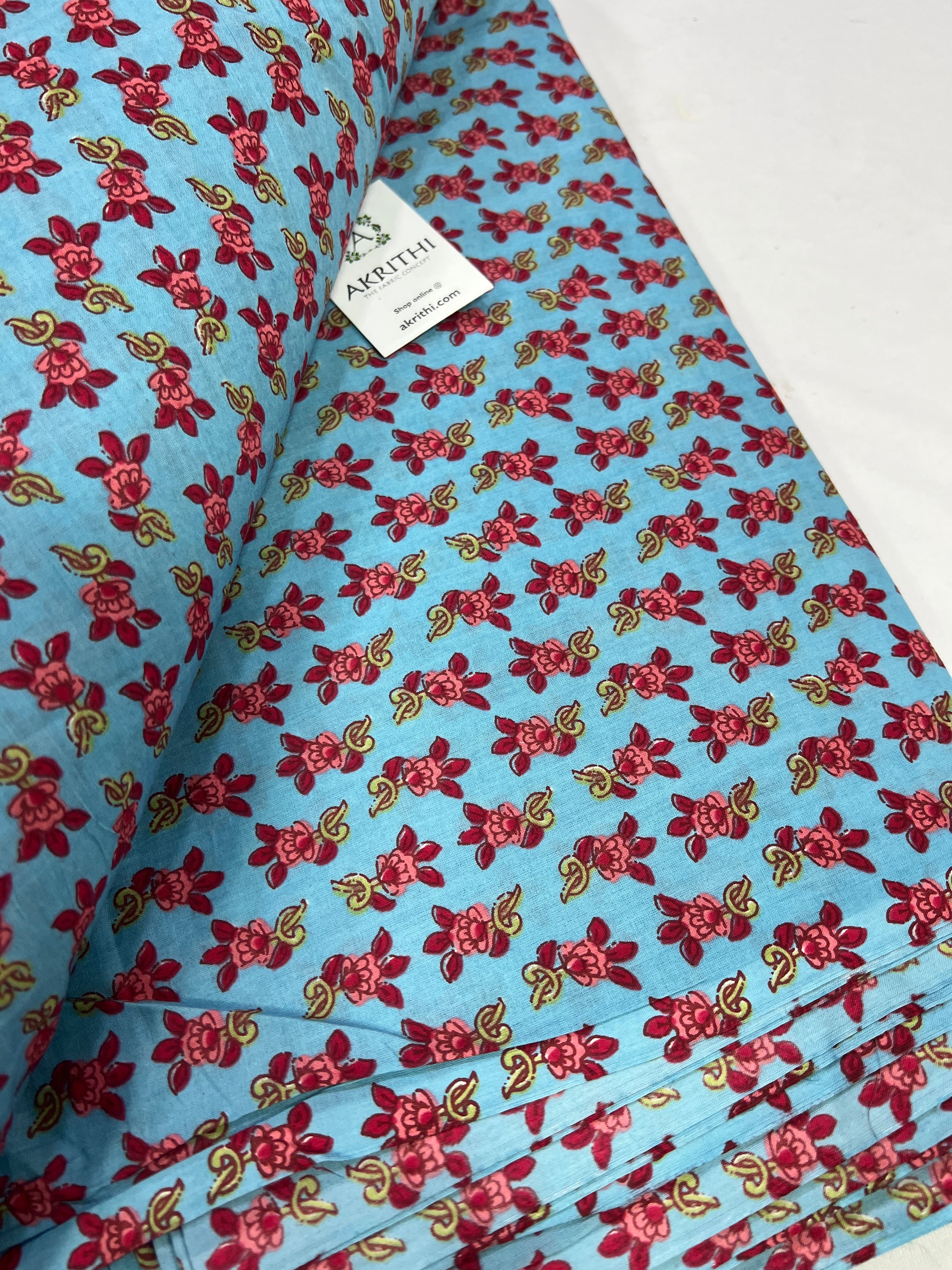 Printed pure cotton fabric