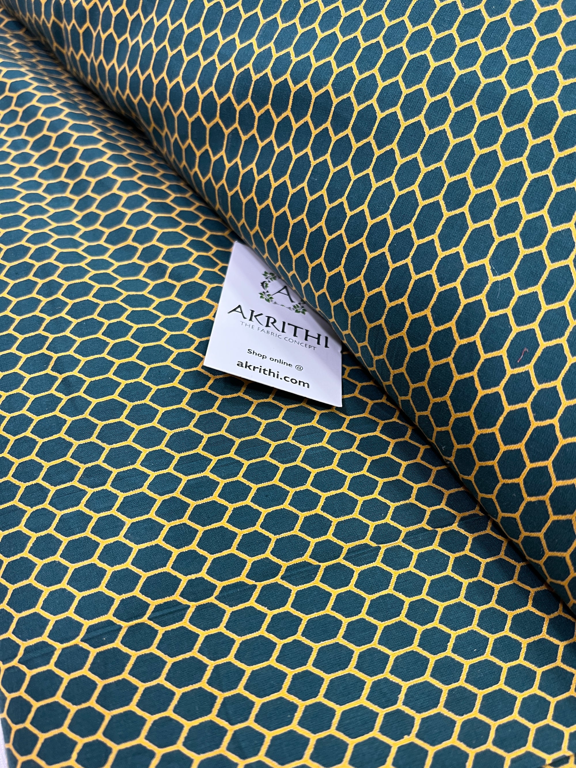 Printed pure cotton fabric