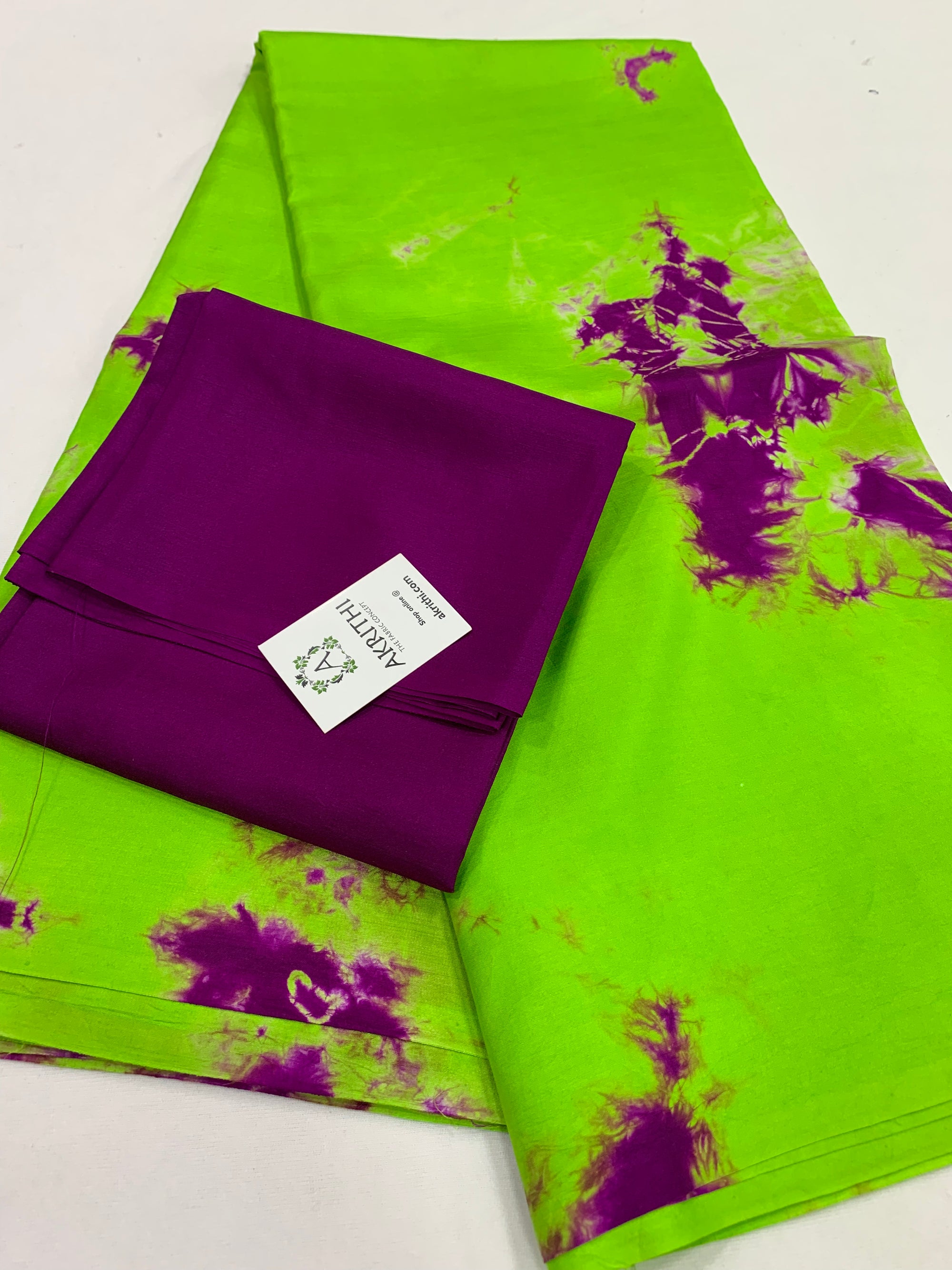 Shibori pure silk saree