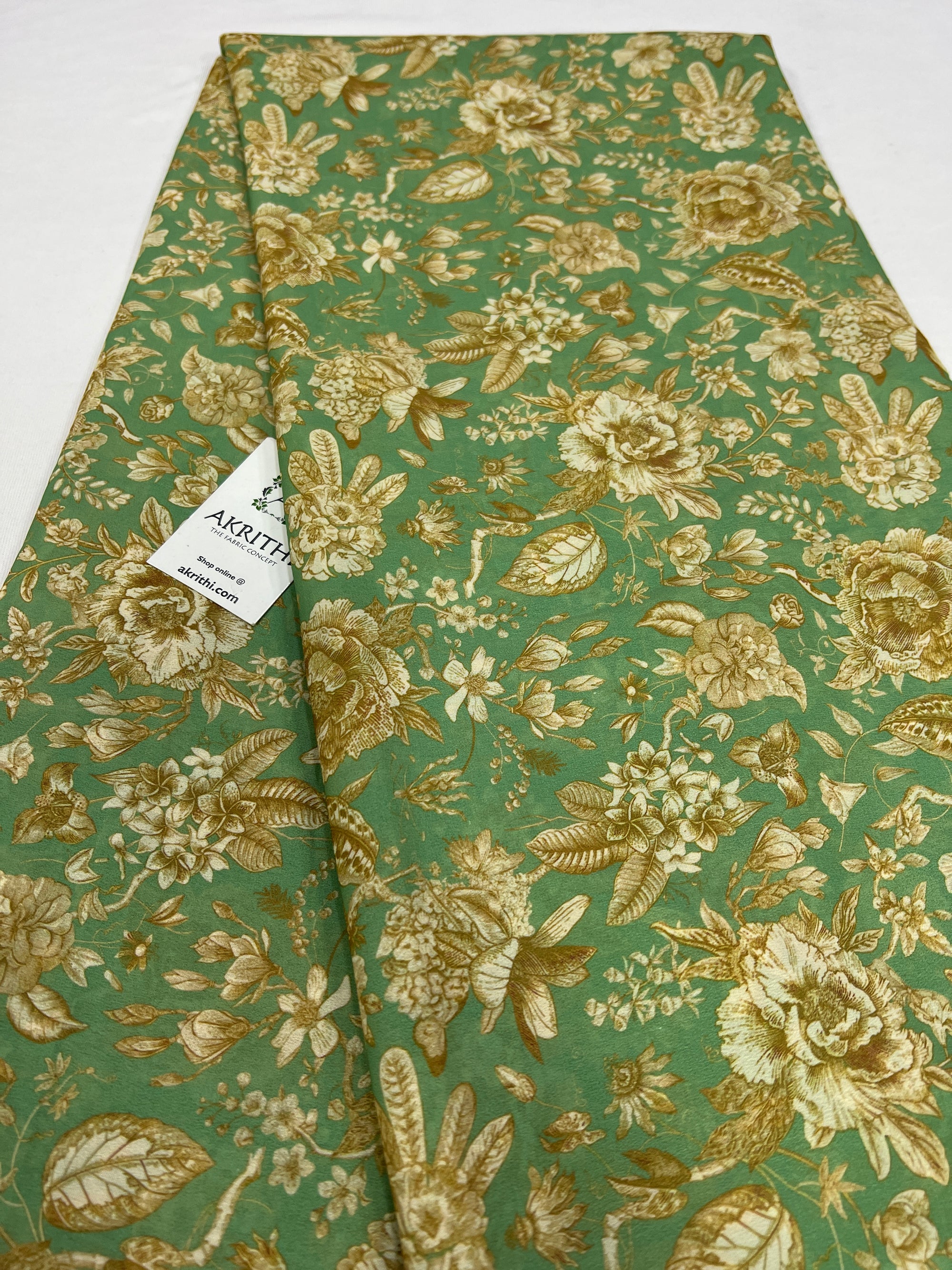 Digital printed georgette saree