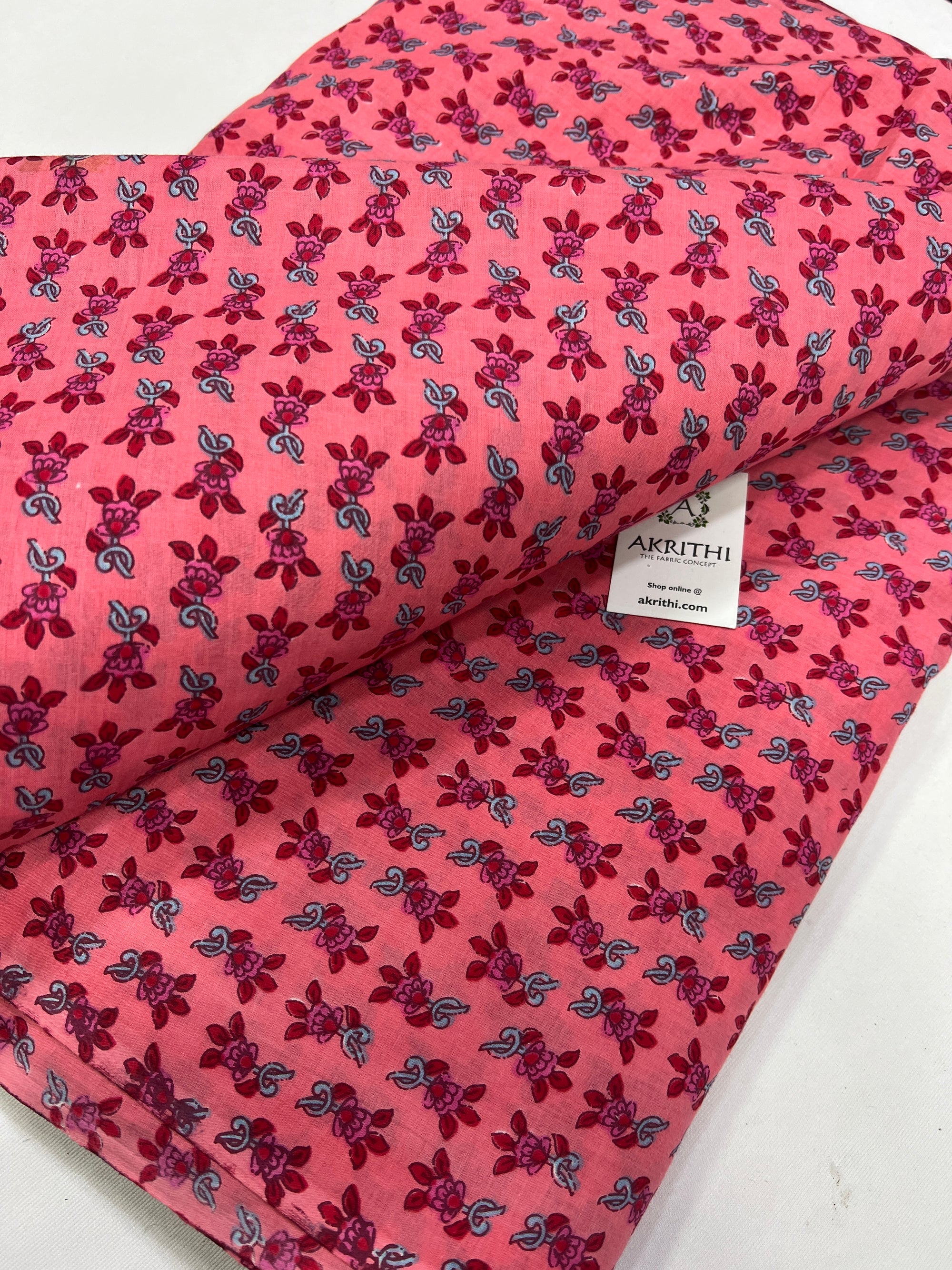 Printed pure cotton fabric