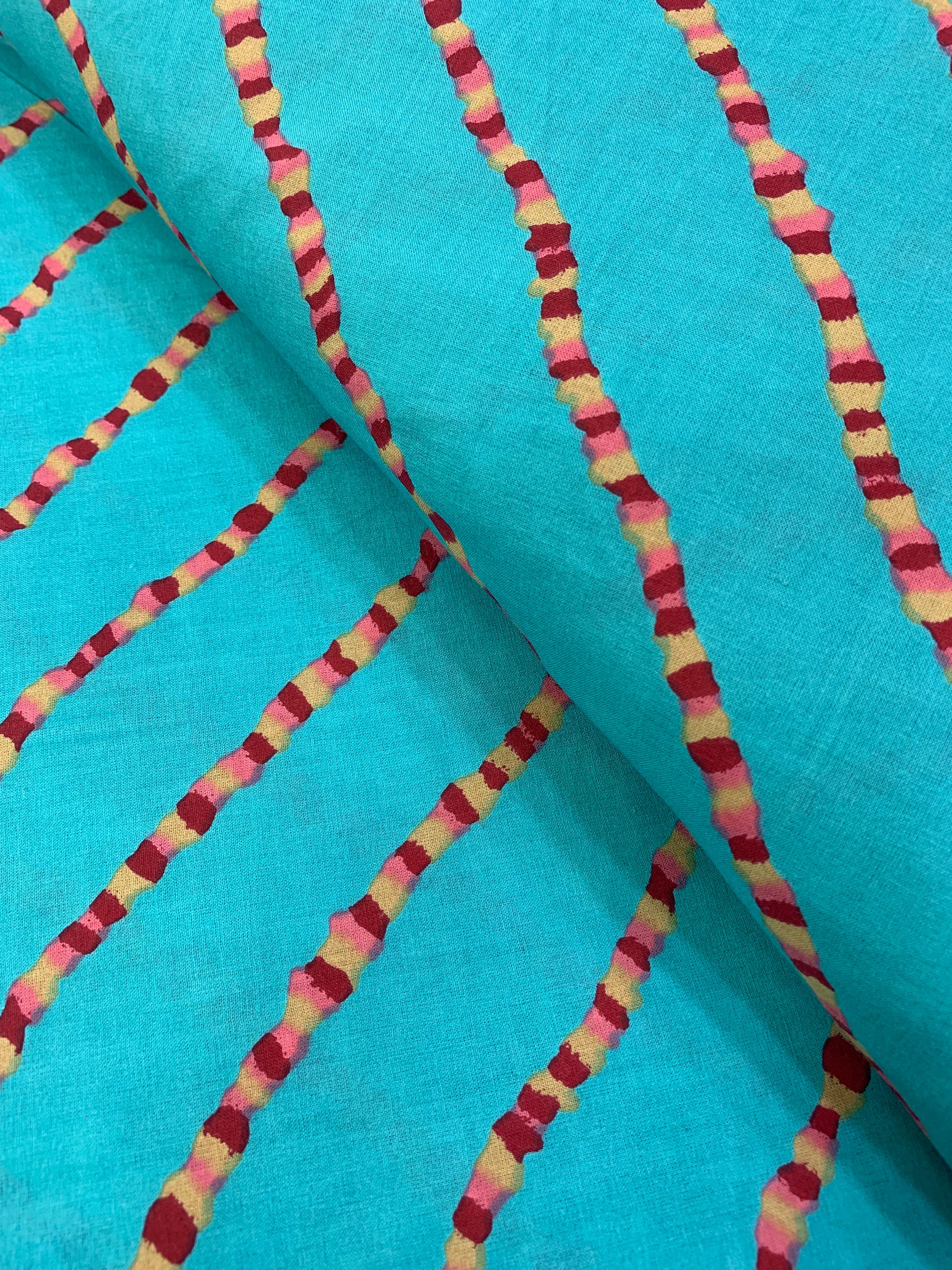 Printed pure cotton fabric
