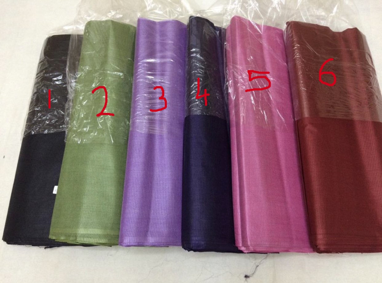 Self woven Striped pure tussar silk kurta fabric 2.5 metres