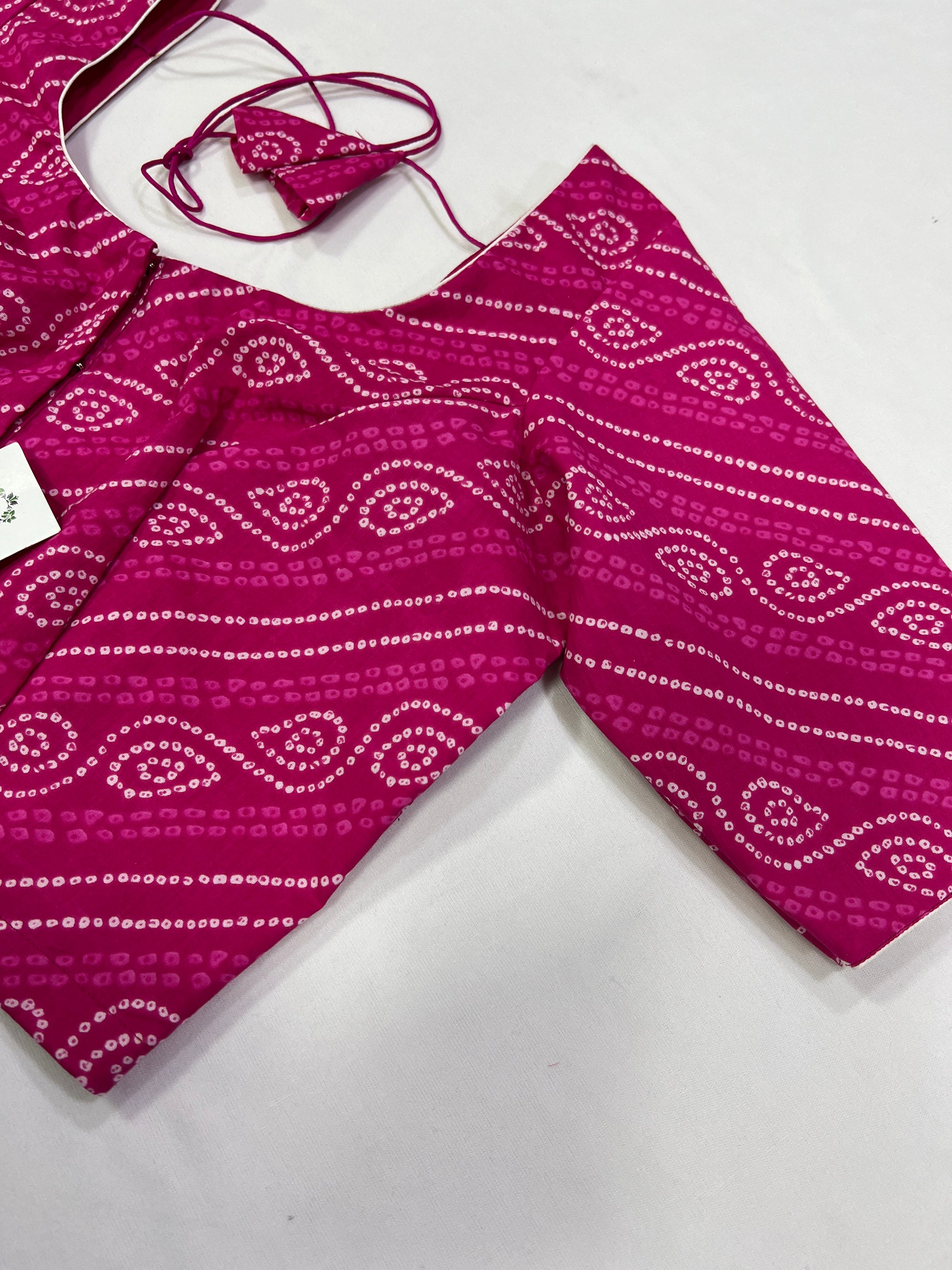 Cotton blouse with lining