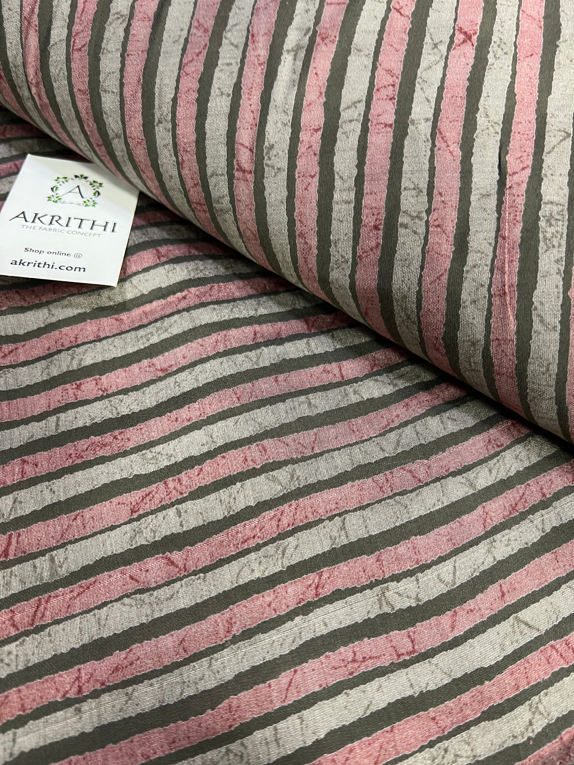 Digital printed silk fabric