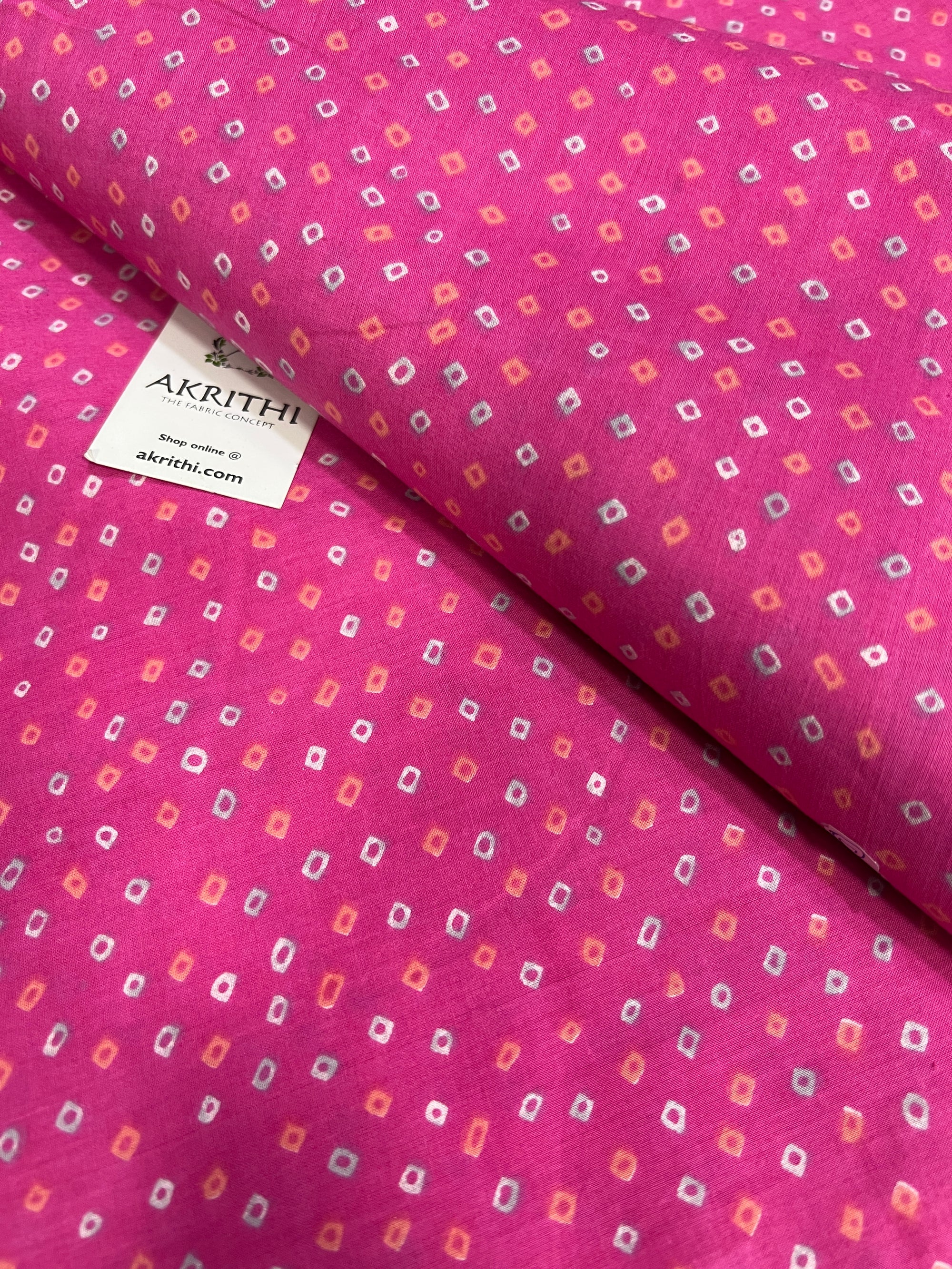 Printed pure cotton fabric