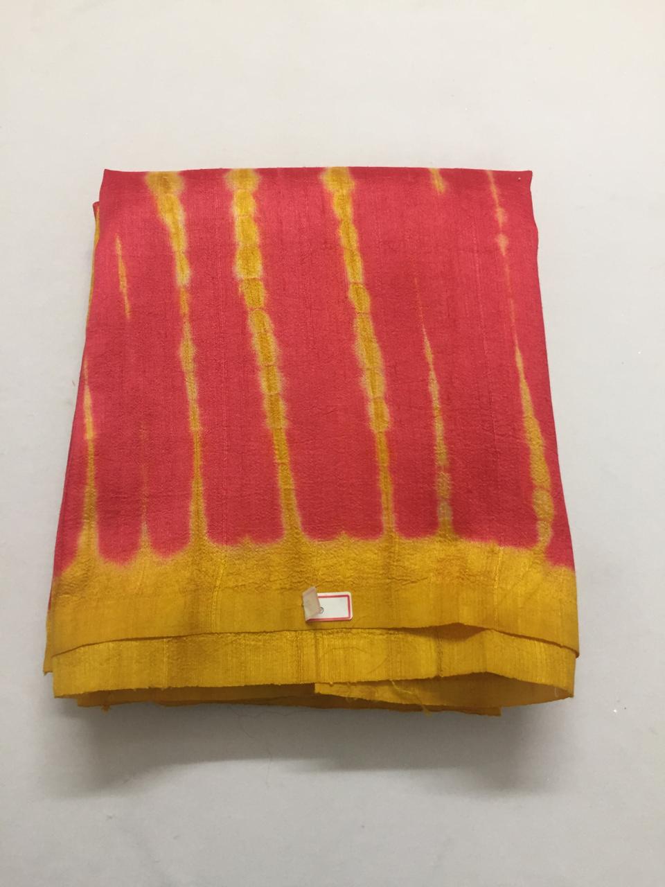 Shibori tie and dye pure raw silk kurta