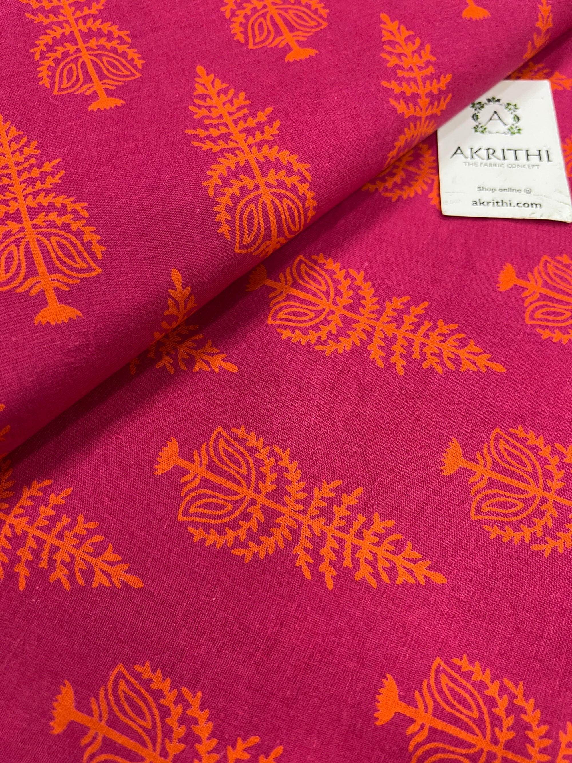 Printed pure cotton fabric