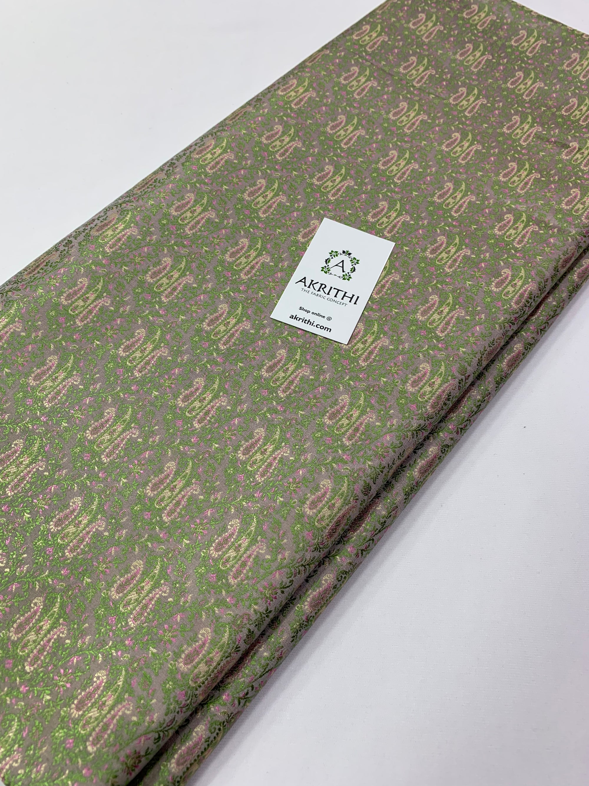 Handloom Banarasi brocade fabric