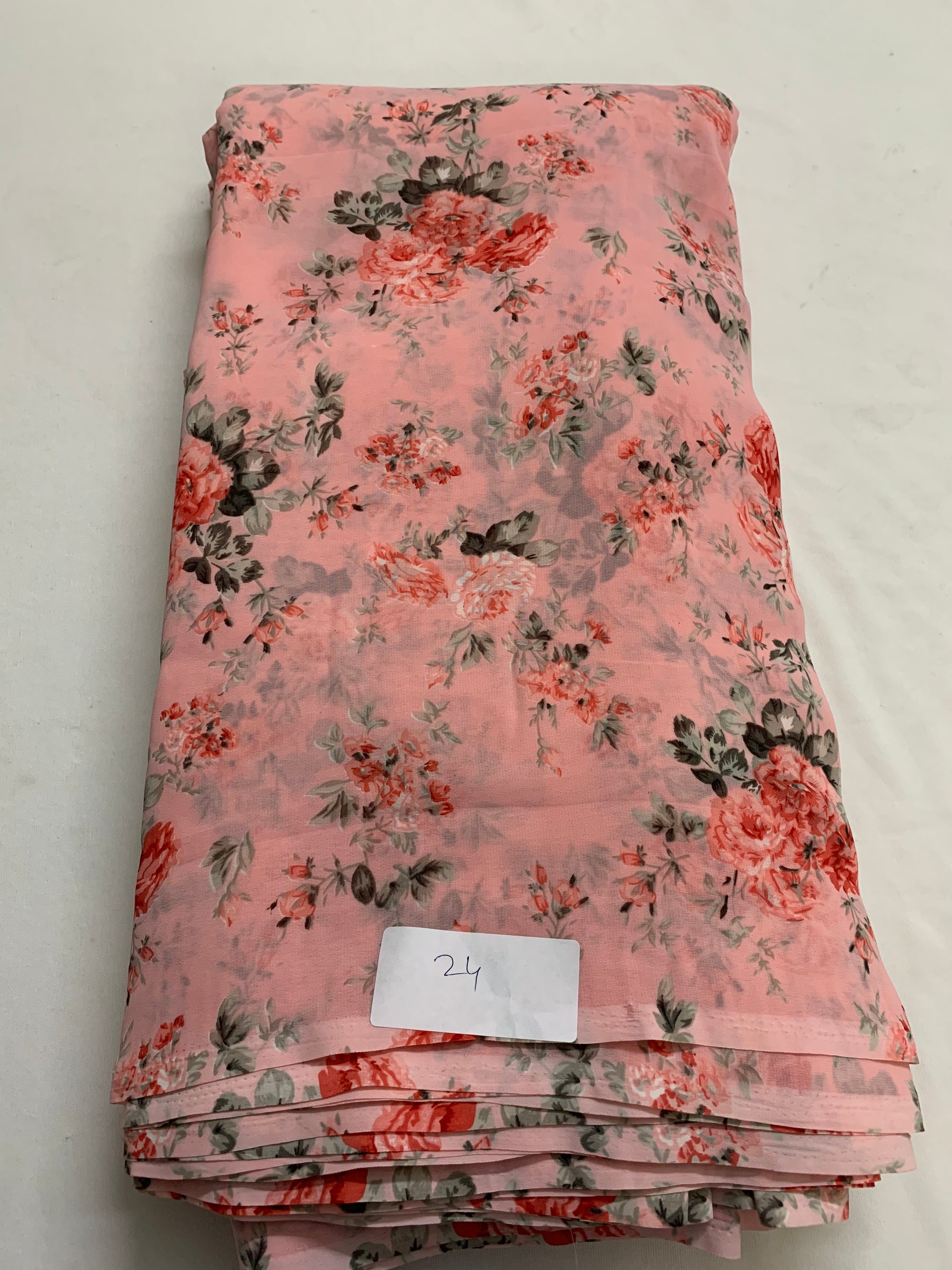 Digital floral Printed georgette fabric