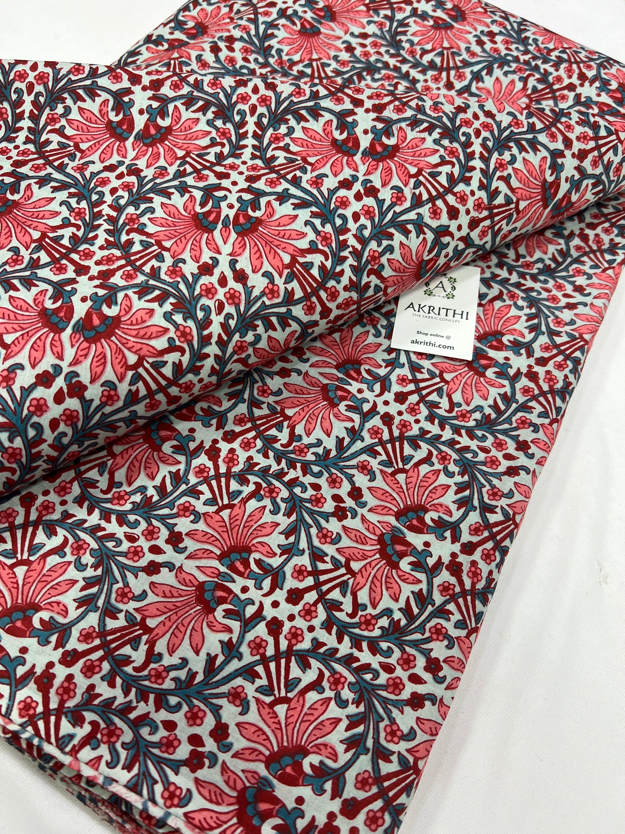 Printed pure cotton fabric