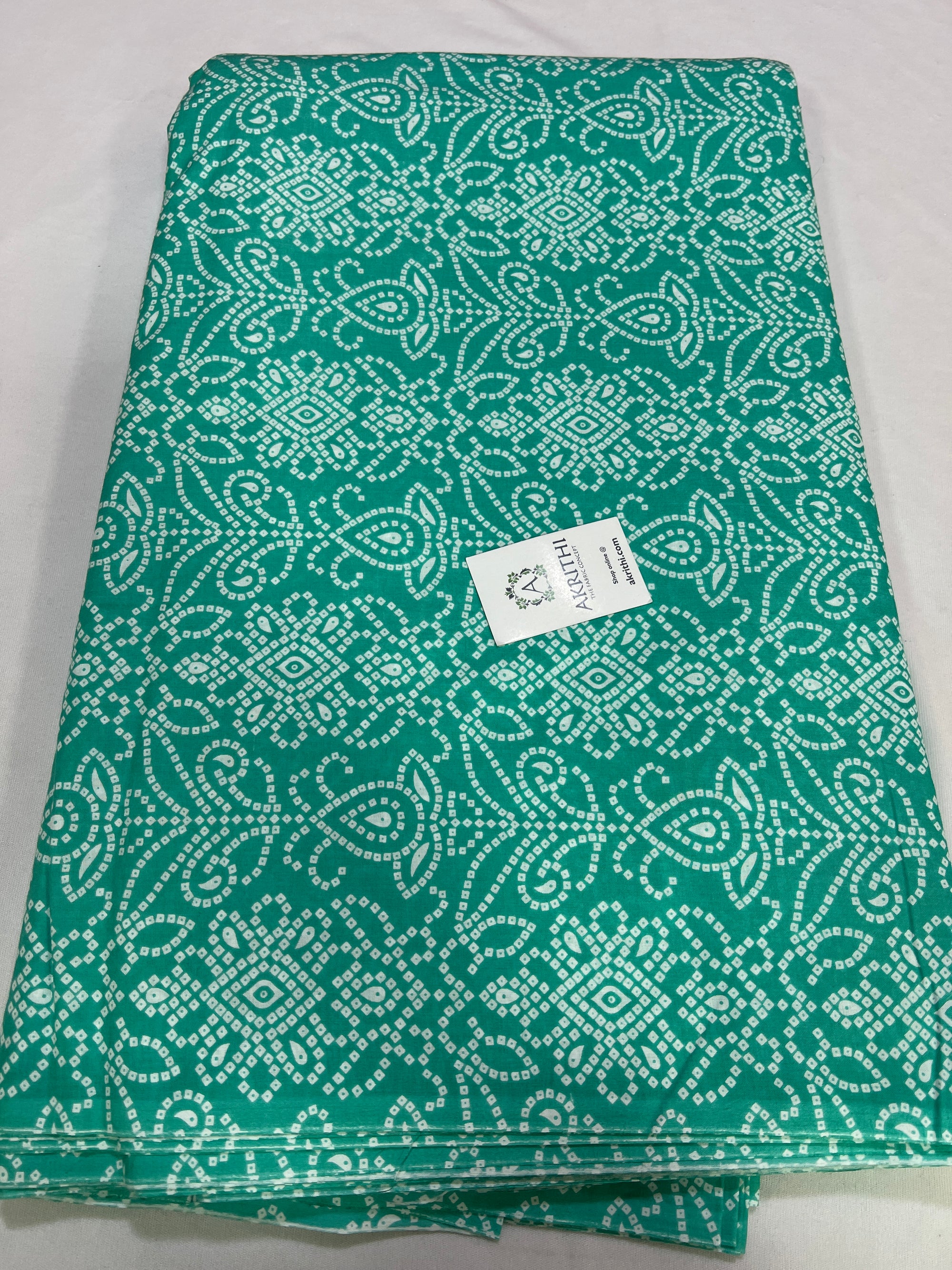 Printed pure cotton fabric