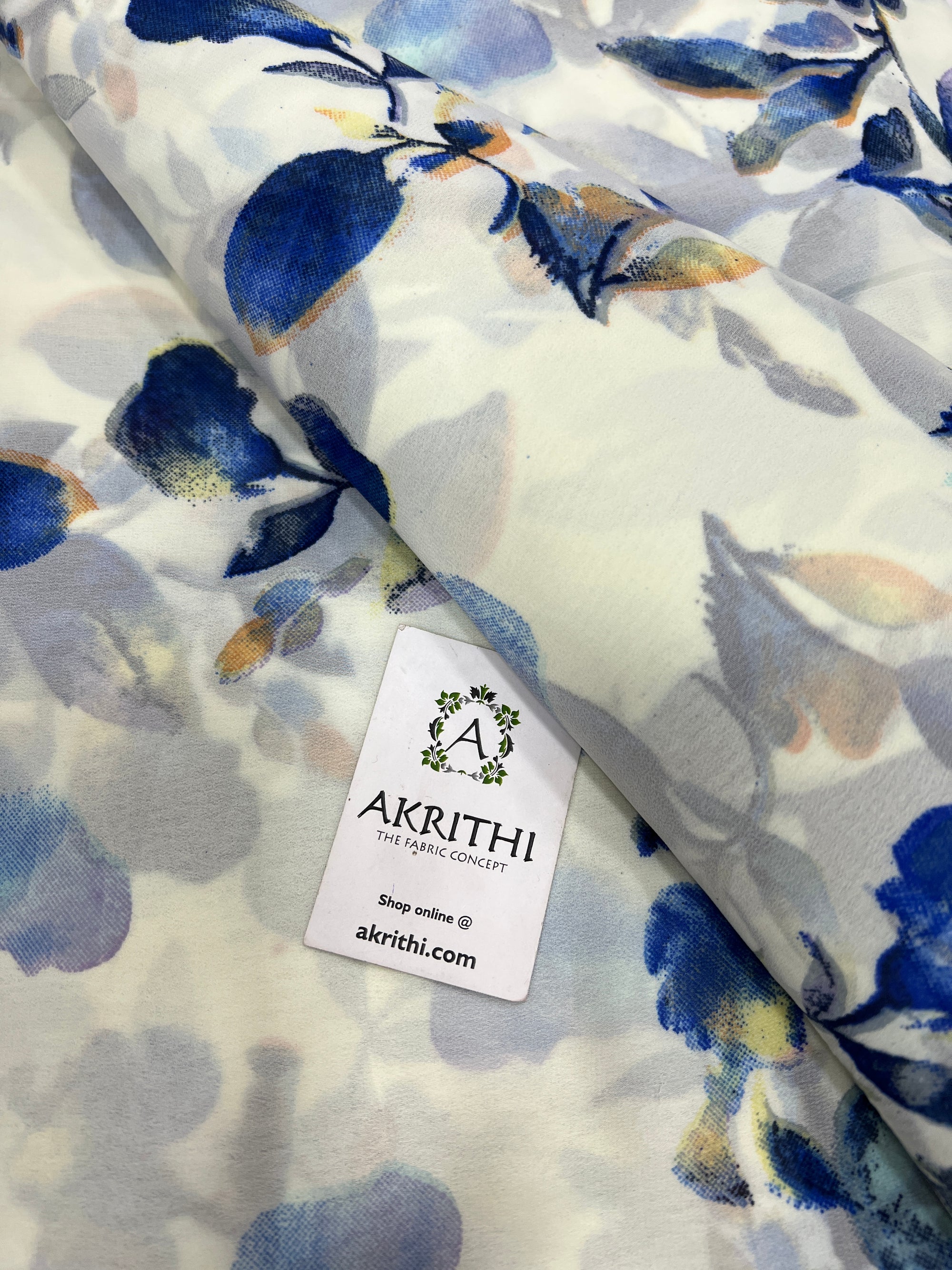 Floral printed georgette fabric