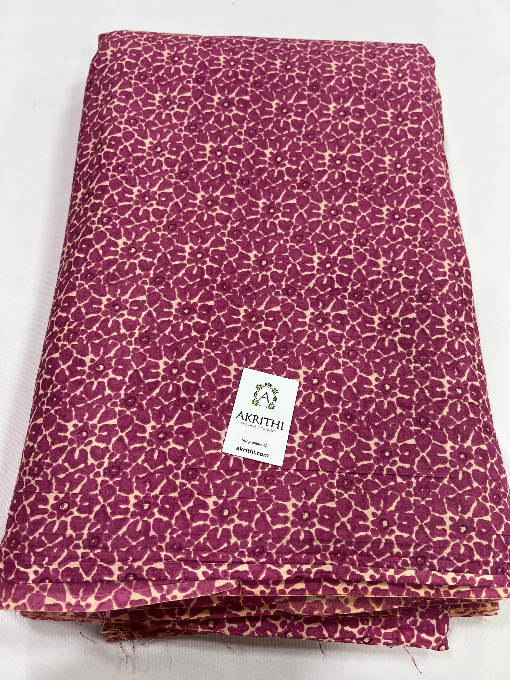 Printed pure cotton fabric