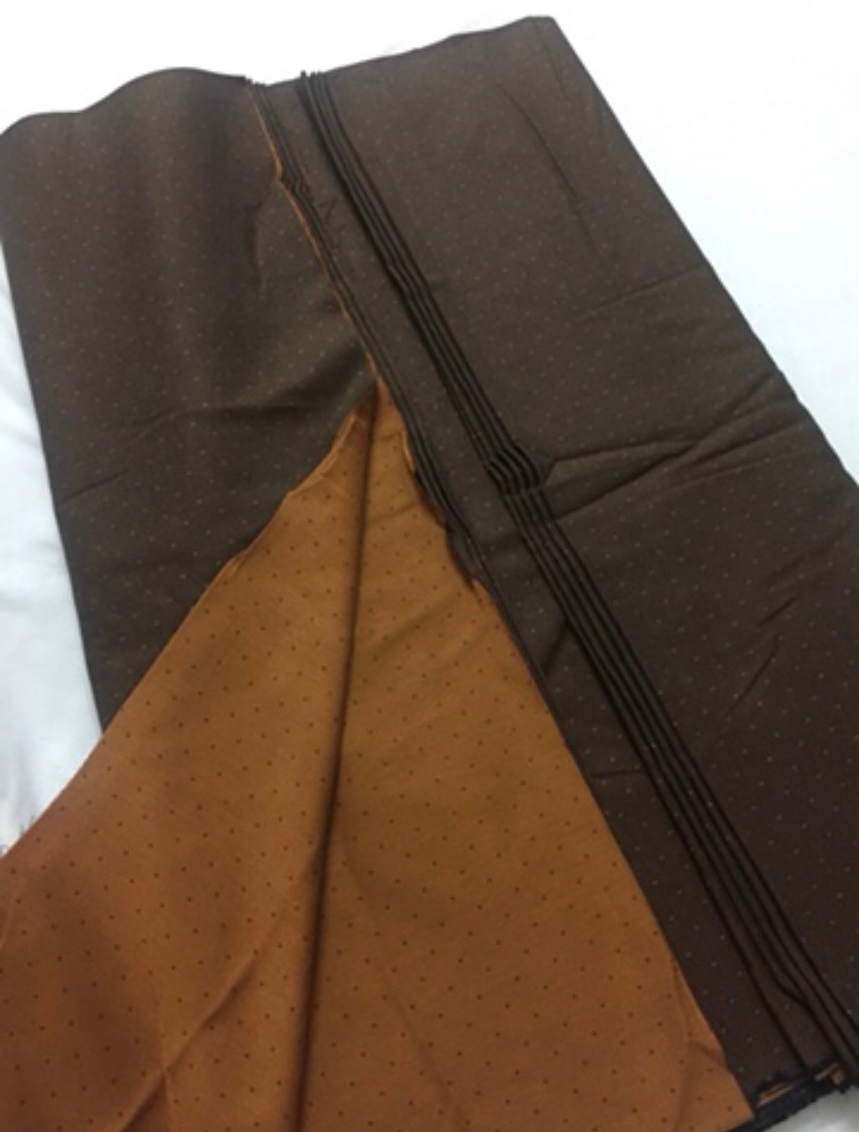 Self woven double sided cotton fabric