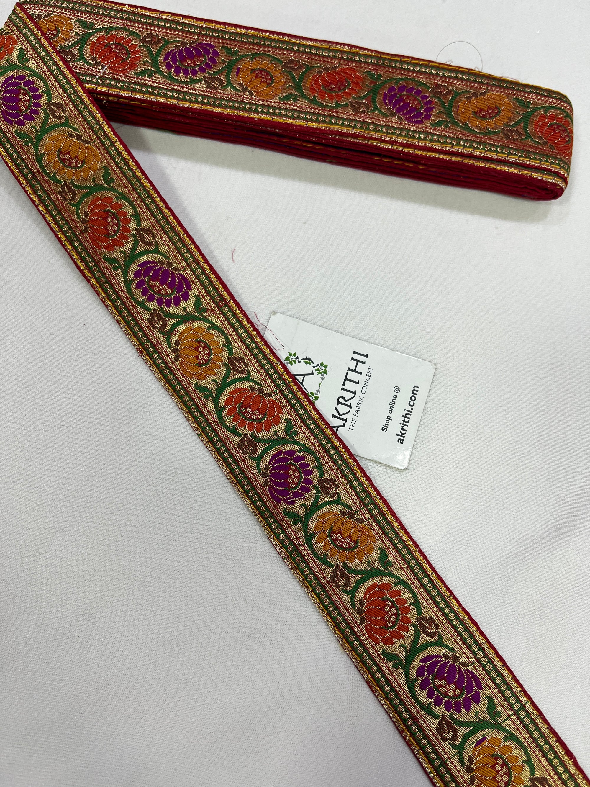 Handloom Banarasi lace 9 metres roll