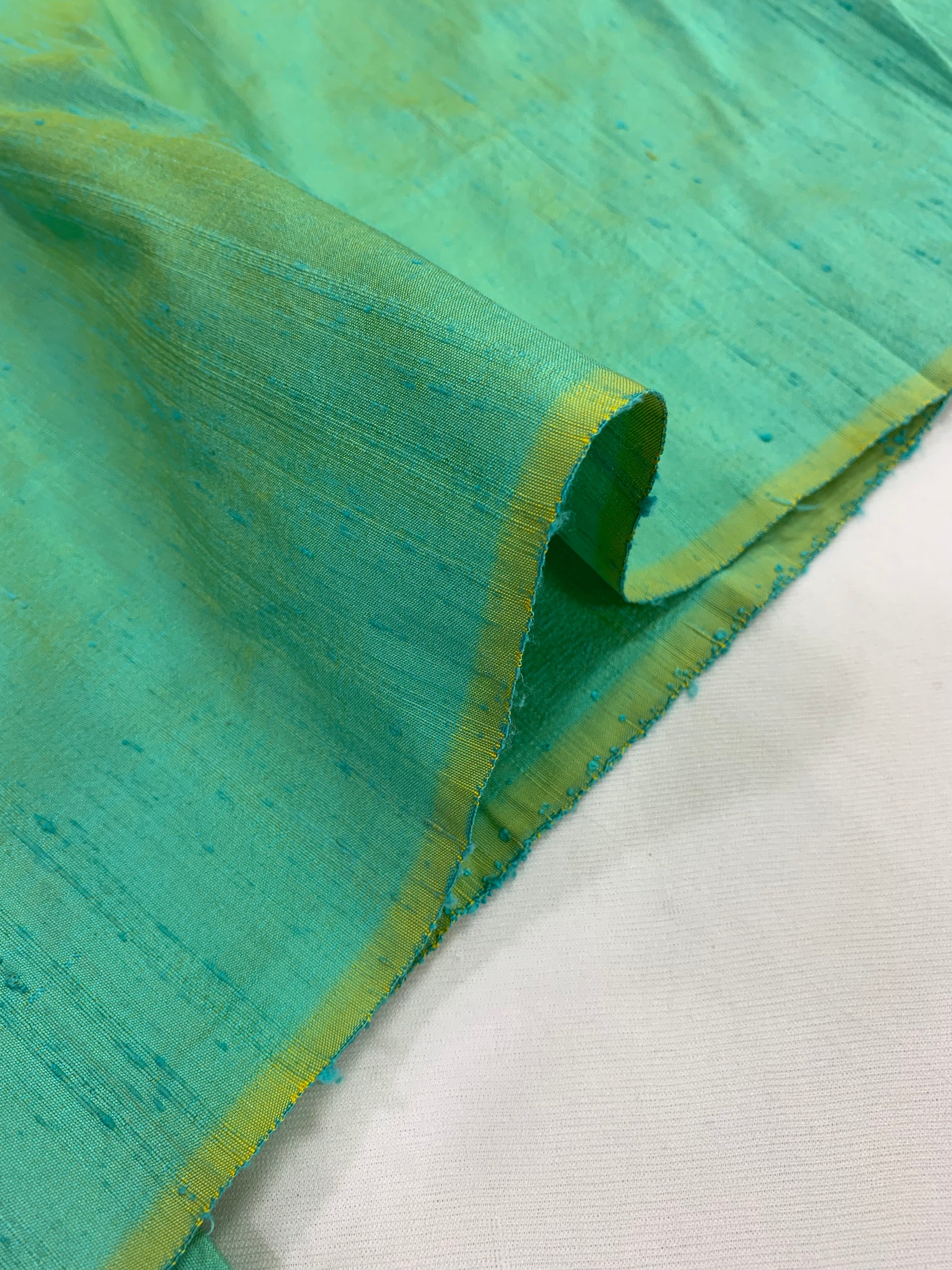 Pure raw silk dual tone