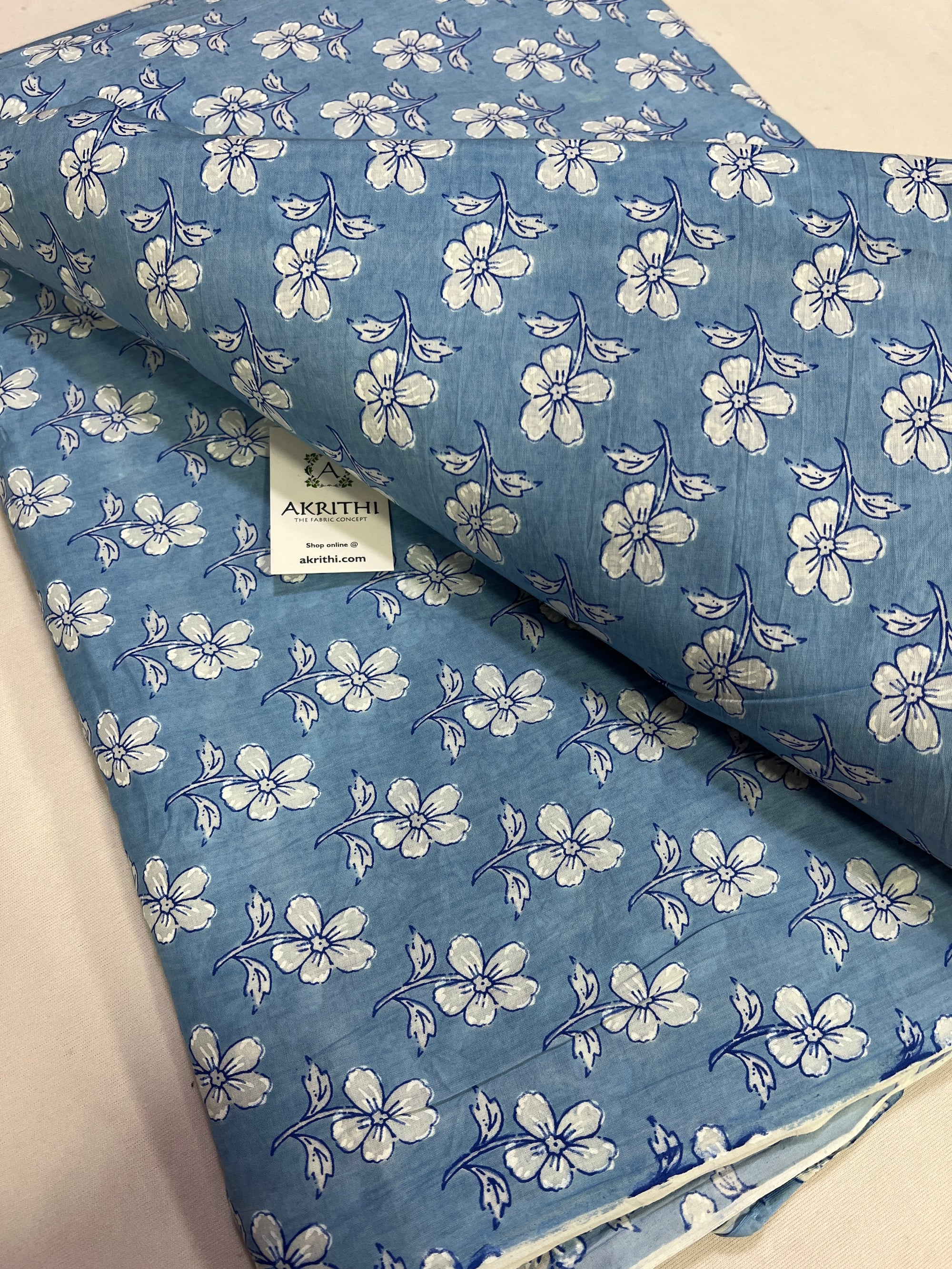 Printed pure cotton fabric