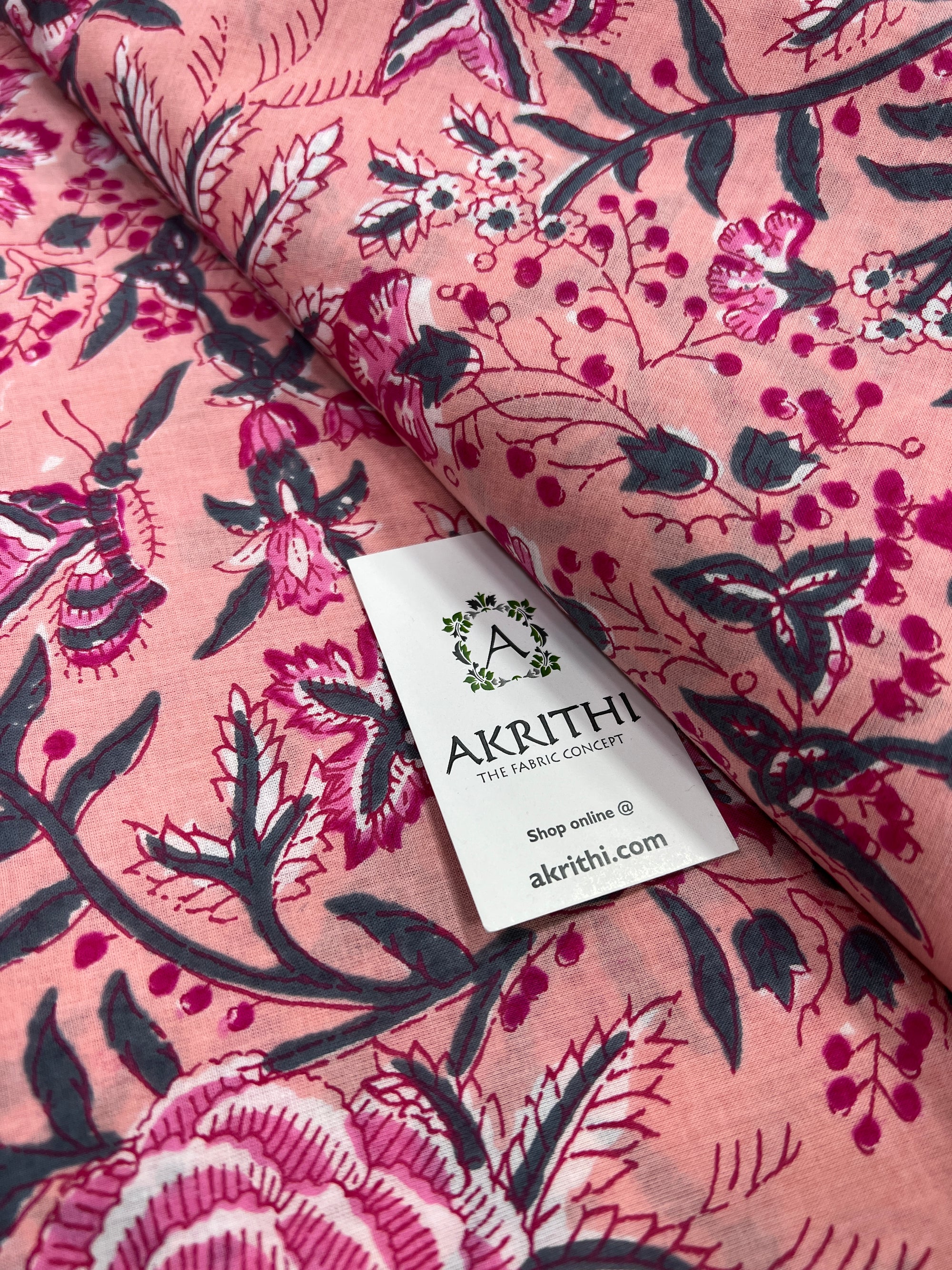 Printed pure cotton fabric