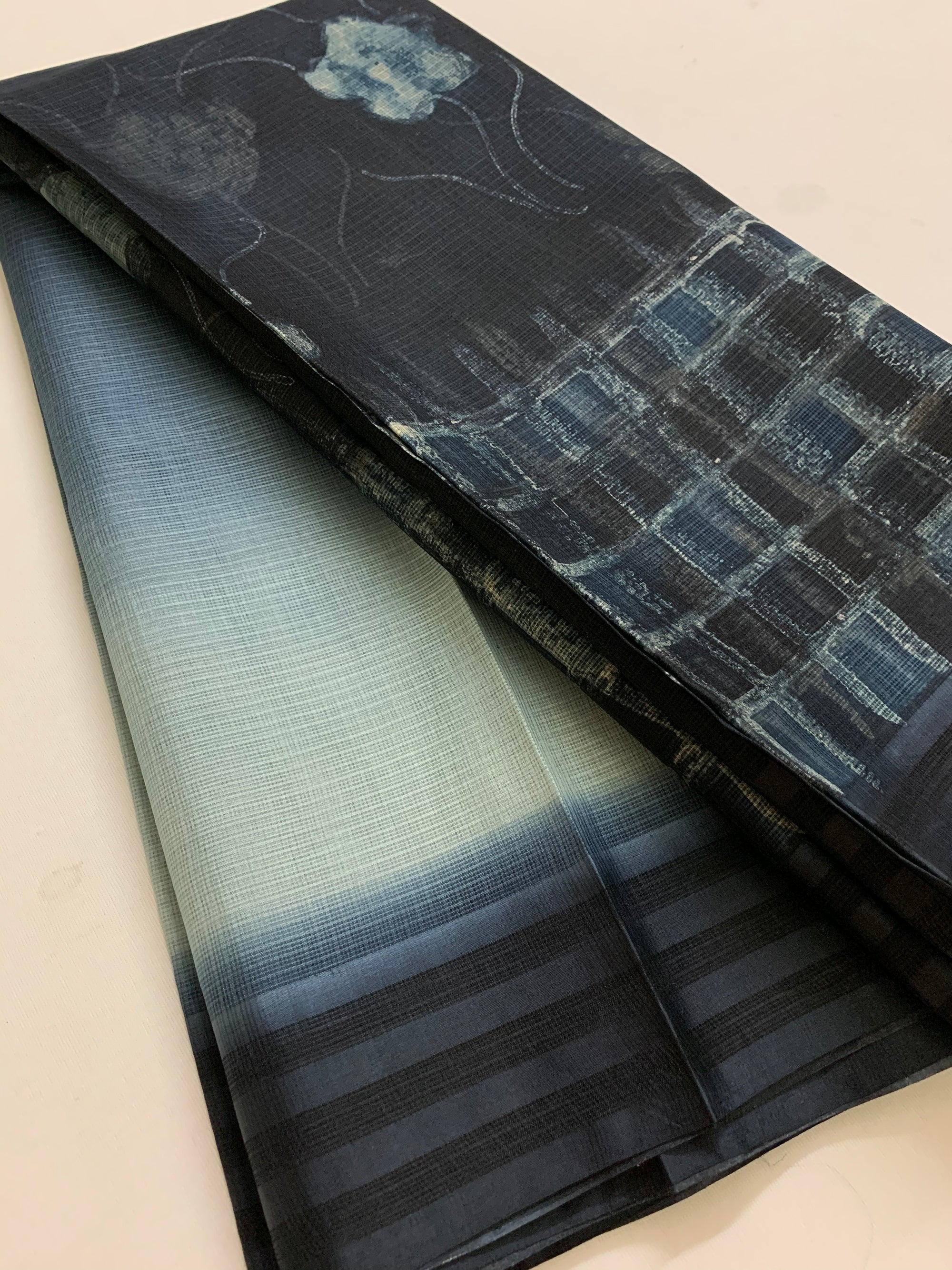 Pure kota silk hand brushed saree