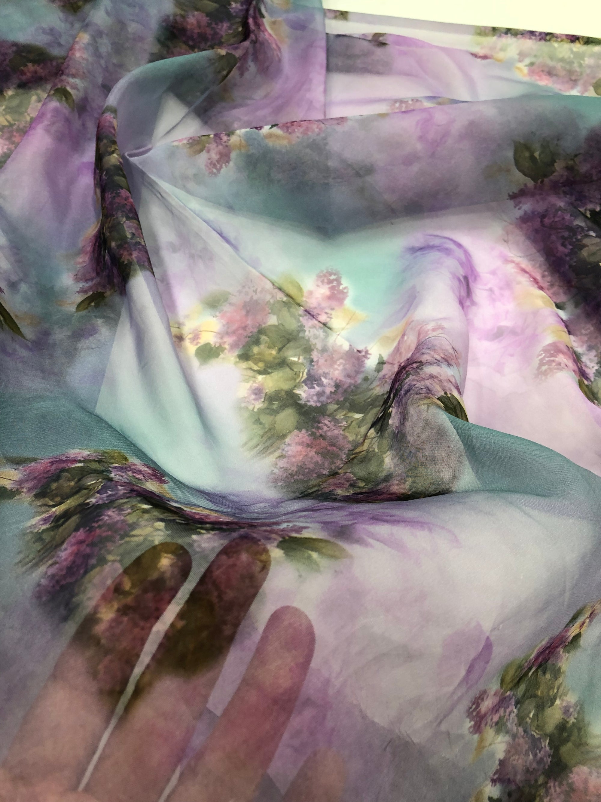 Digital Printed organza fabric