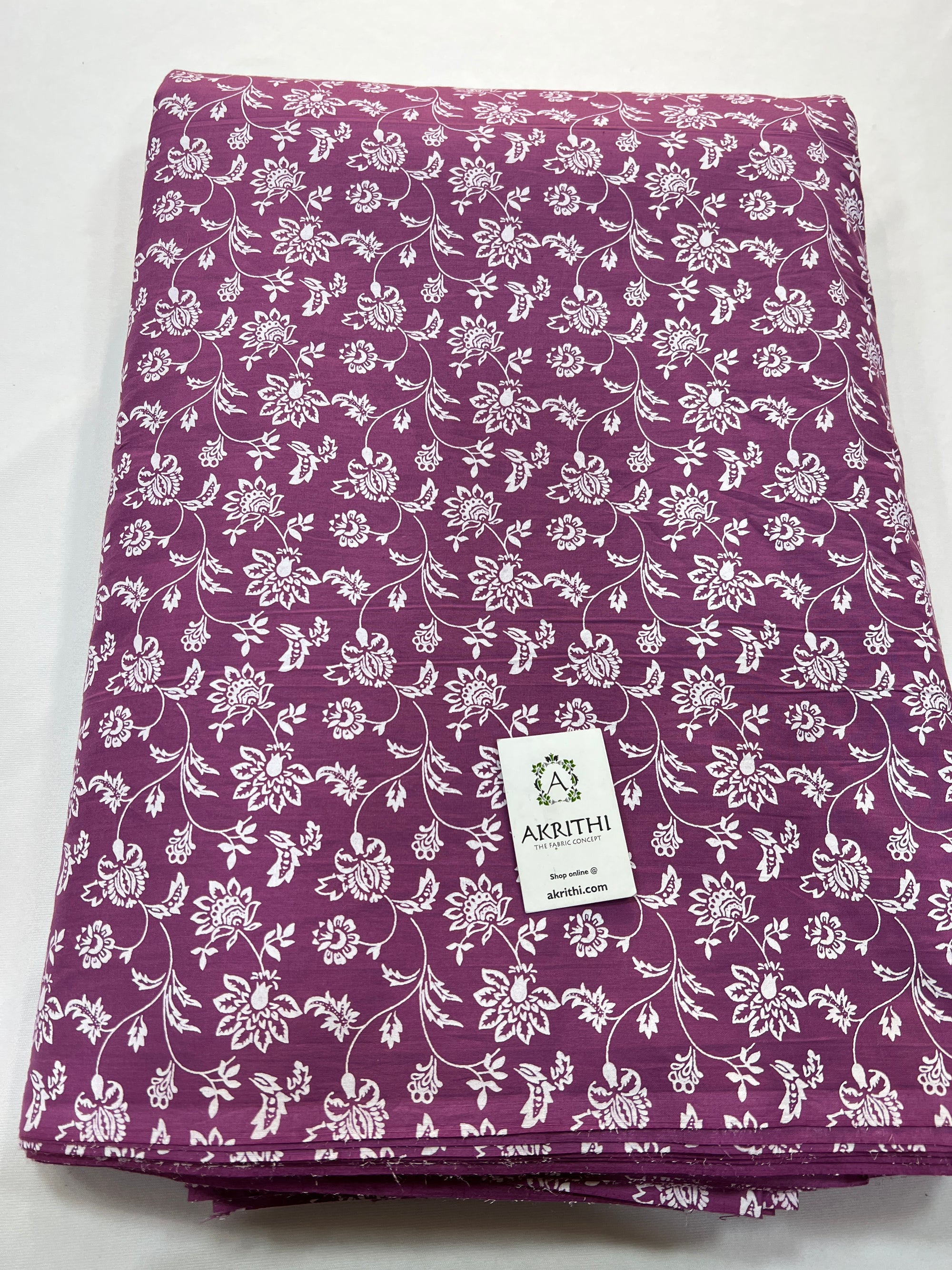 Printed pure cotton fabric