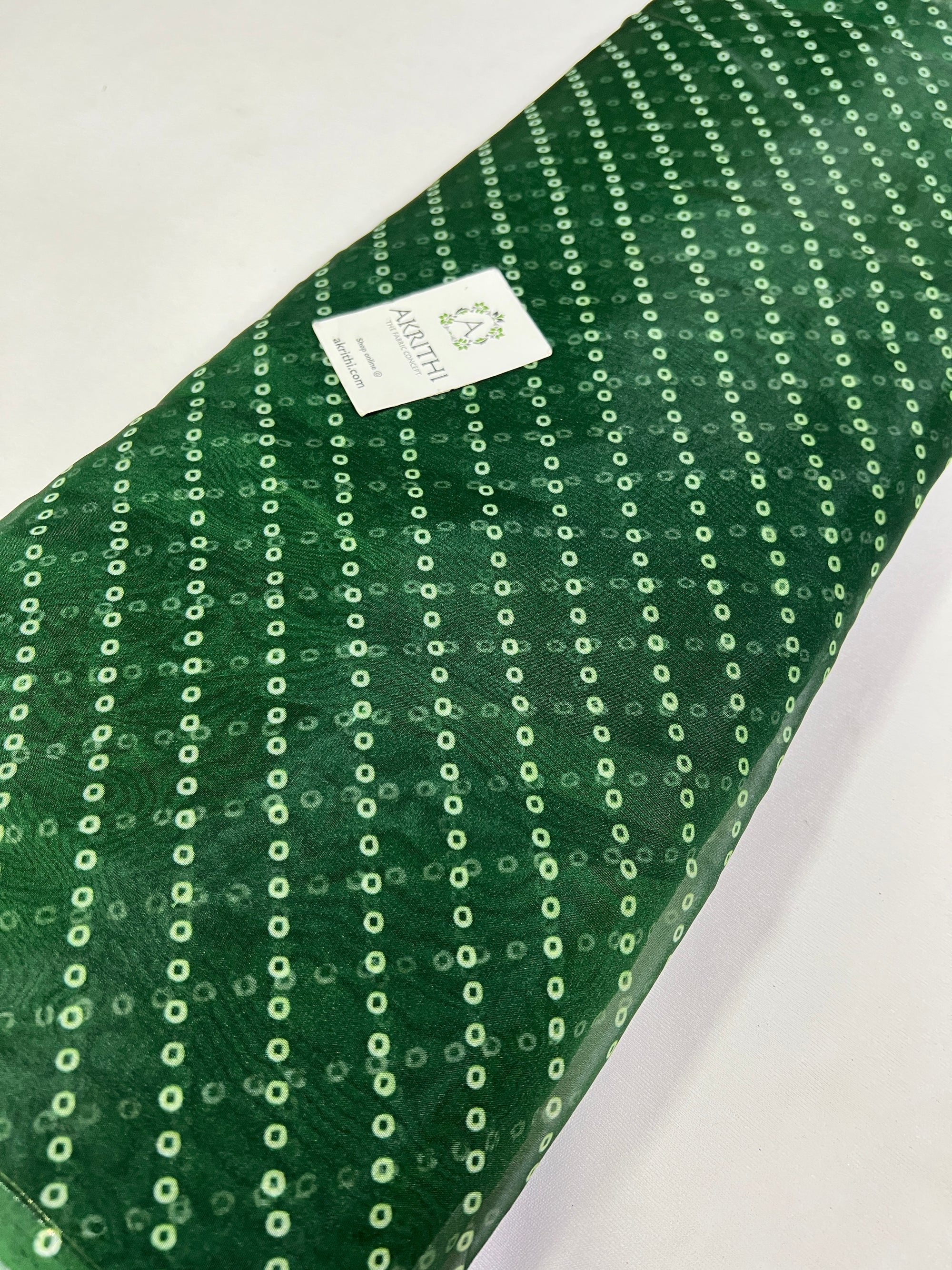 Bandhani Printed organza fabric