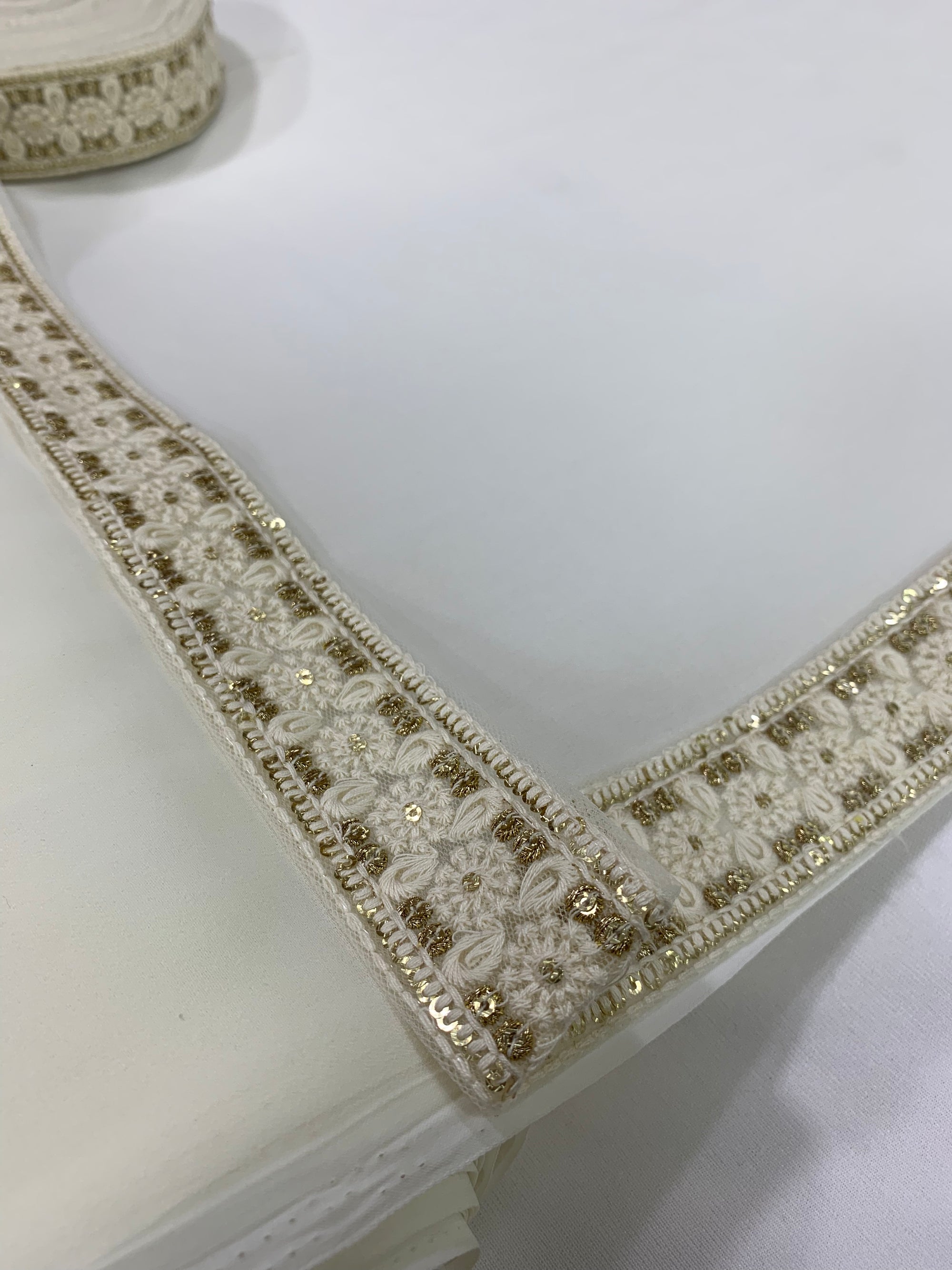Georgette saree with lace