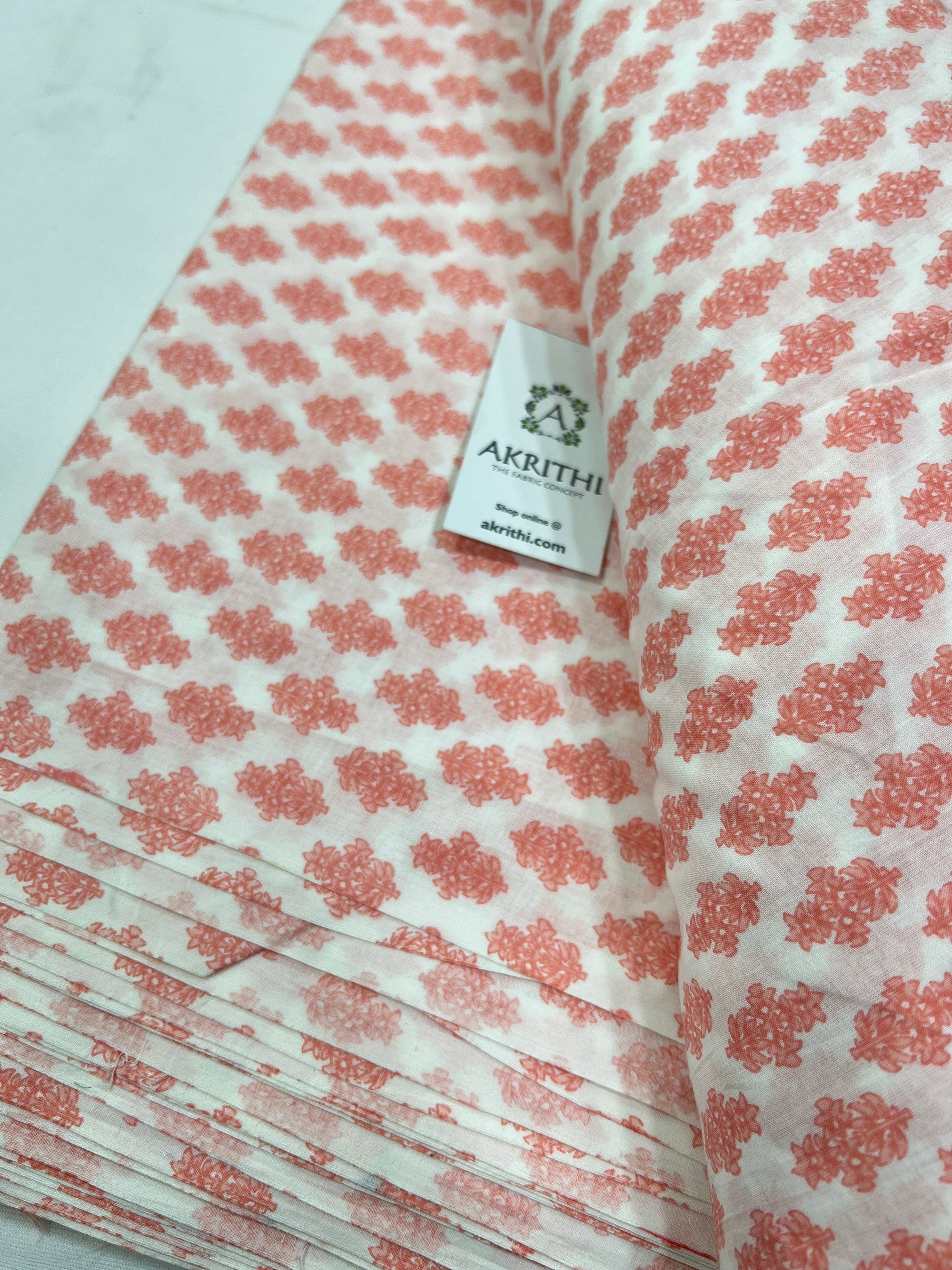 Printed pure cotton fabric