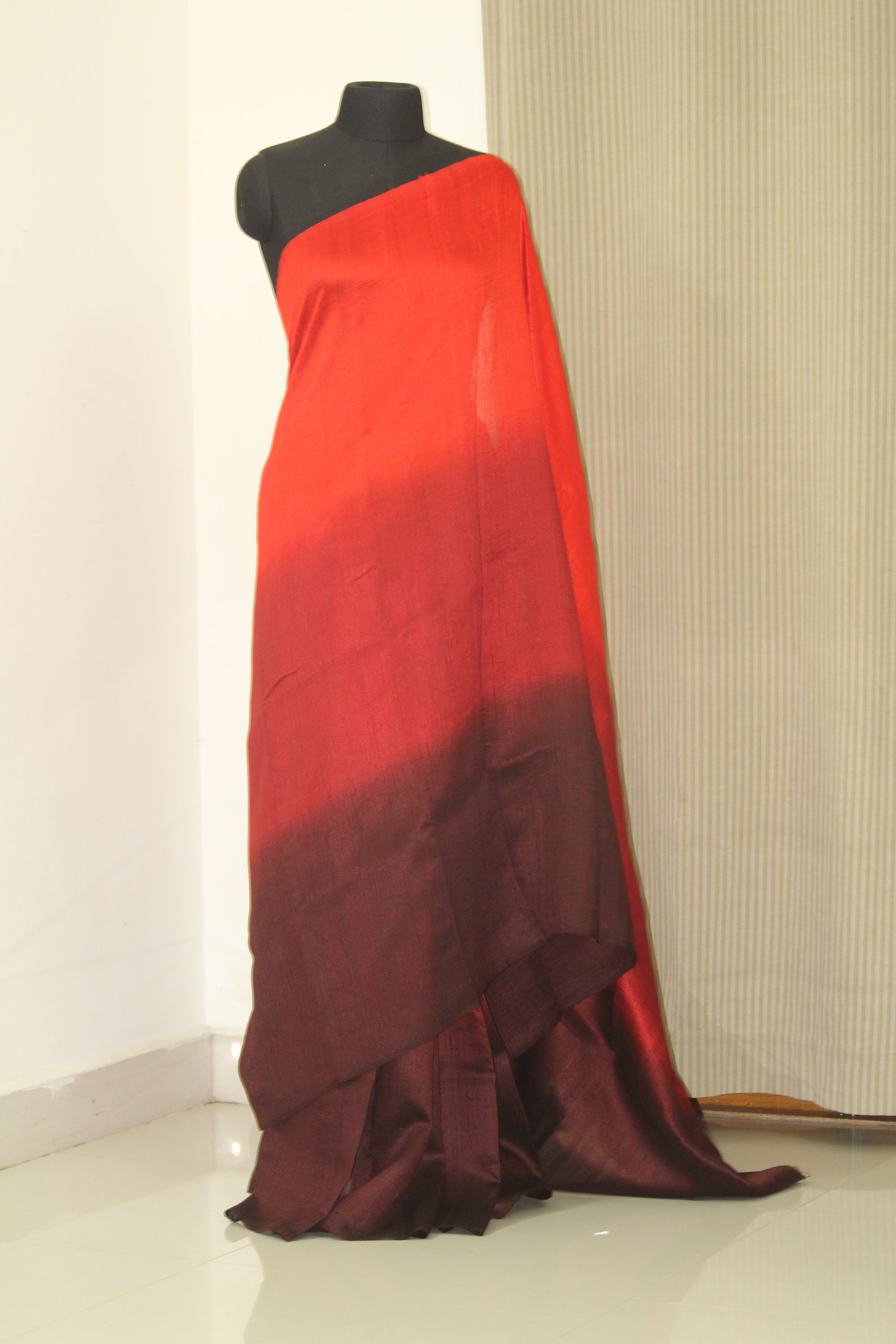 Dupion pure raw silk saree