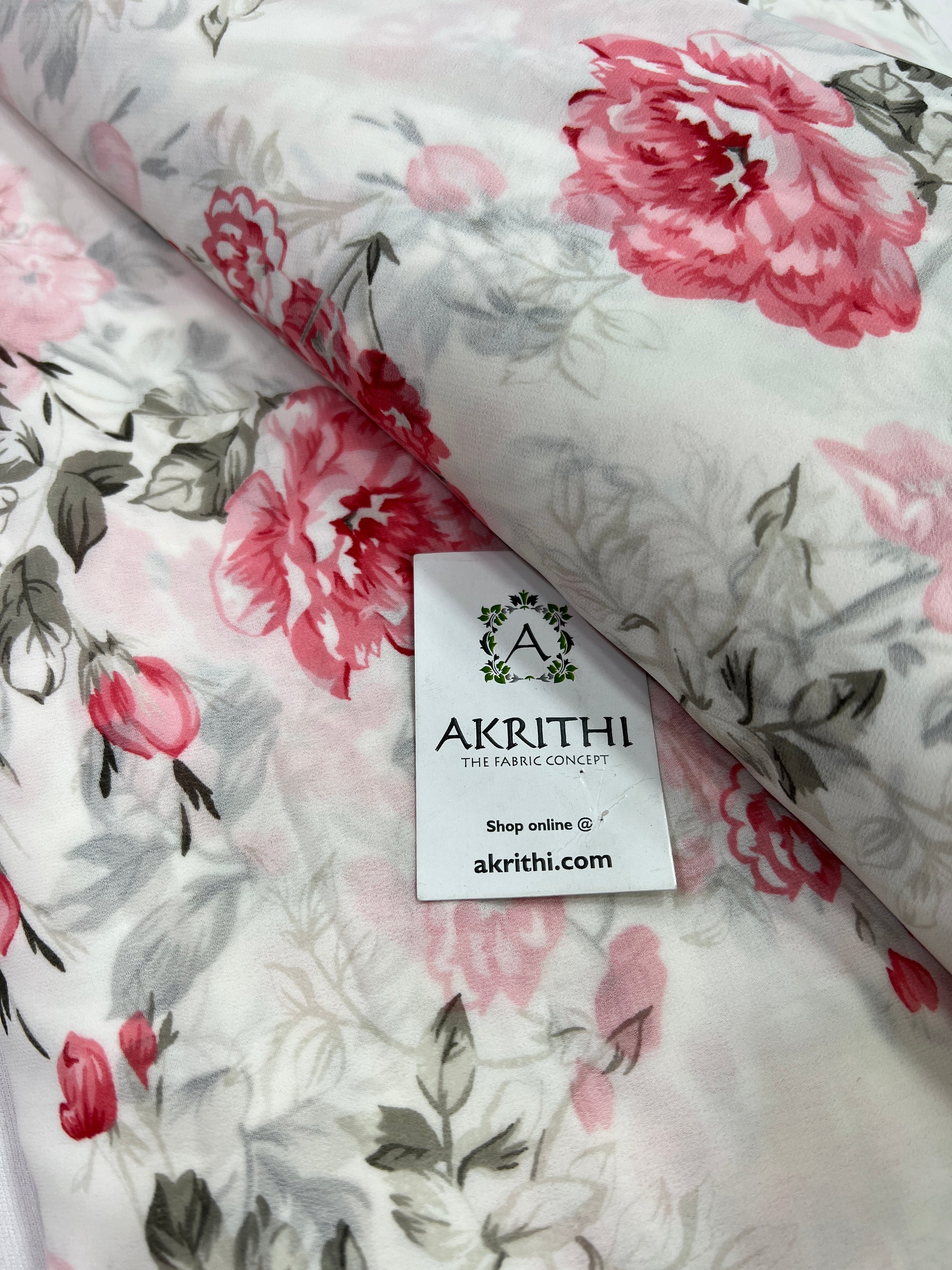 Floral printed georgette fabric