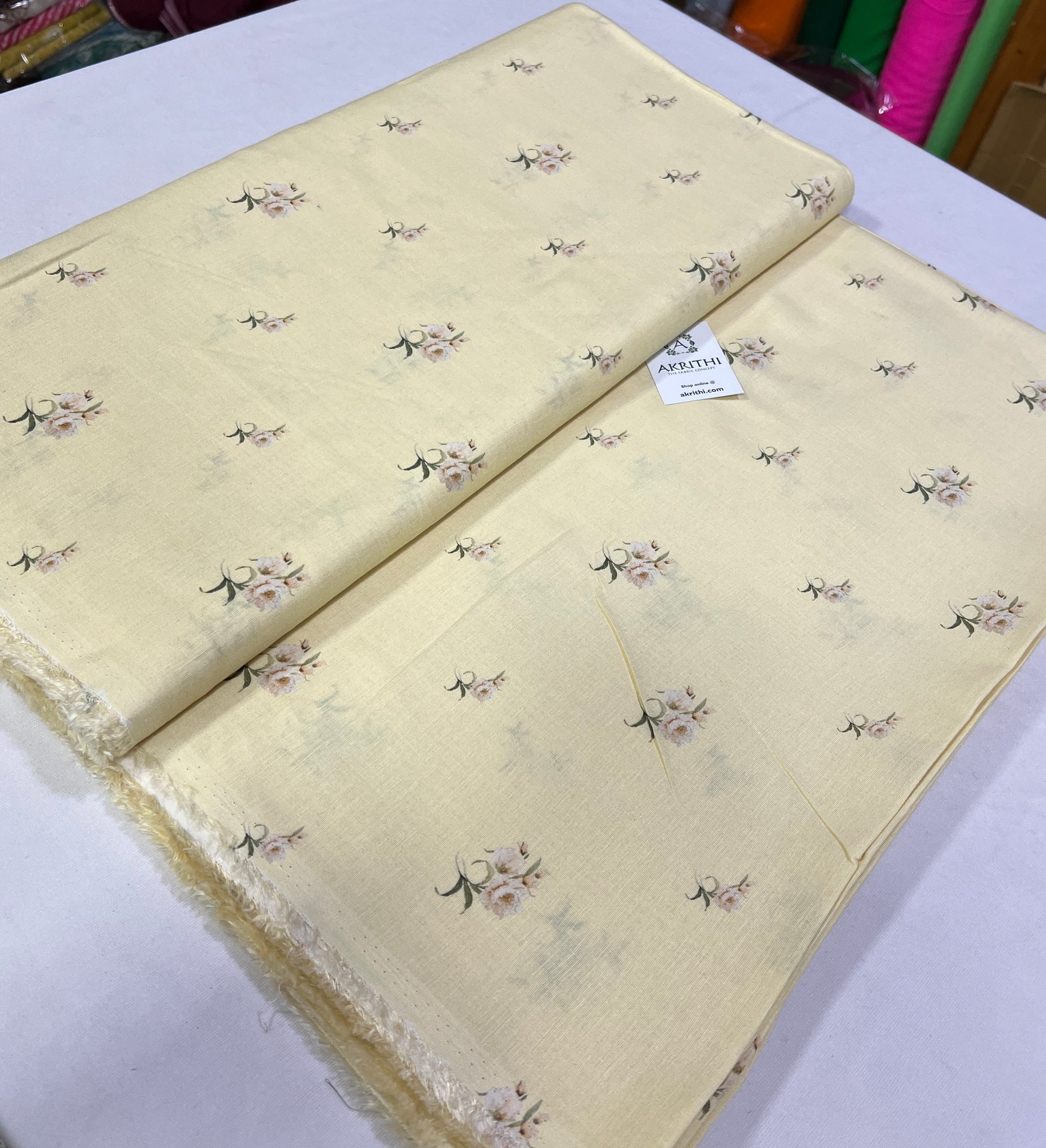 Digital Printed pure linen fabric